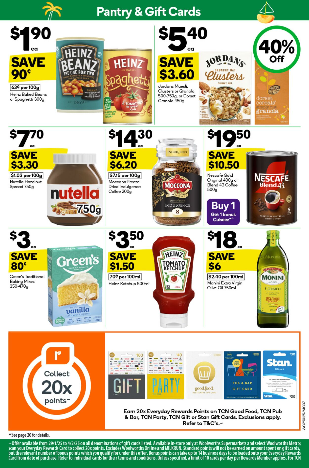 Catalogue Woolworths 29.01.2025 - 04.02.2025