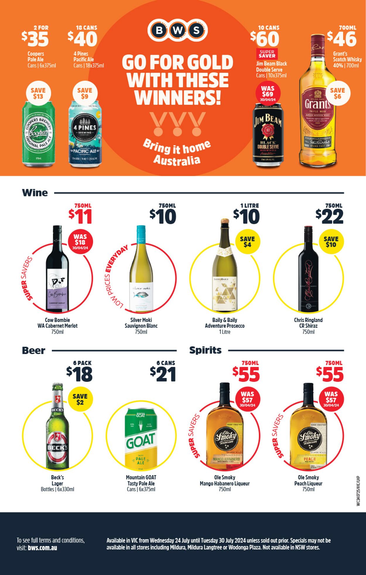 Catalogue Woolworths 24.07.2024 - 30.07.2024