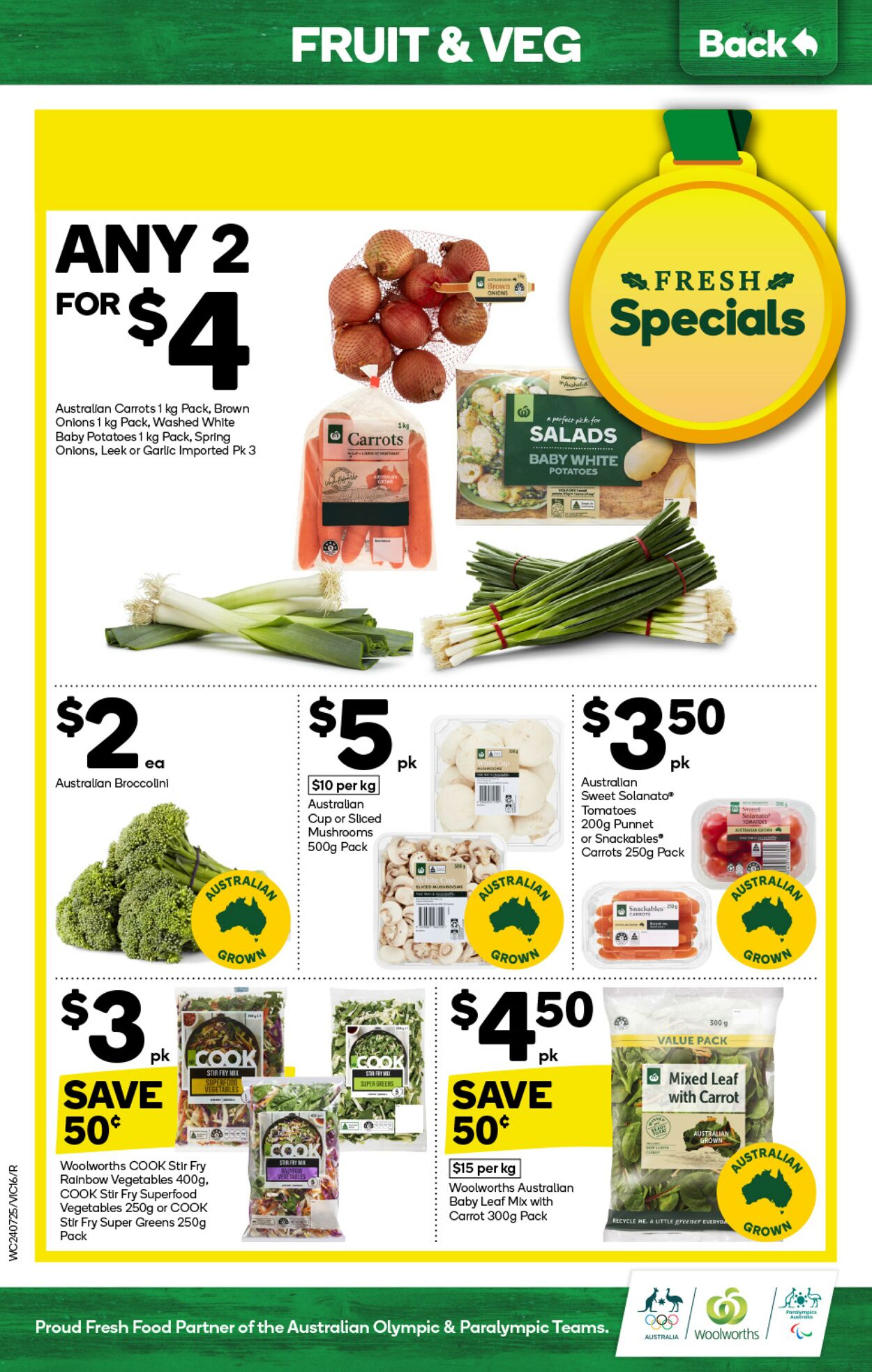 Catalogue Woolworths 24.07.2024 - 30.07.2024