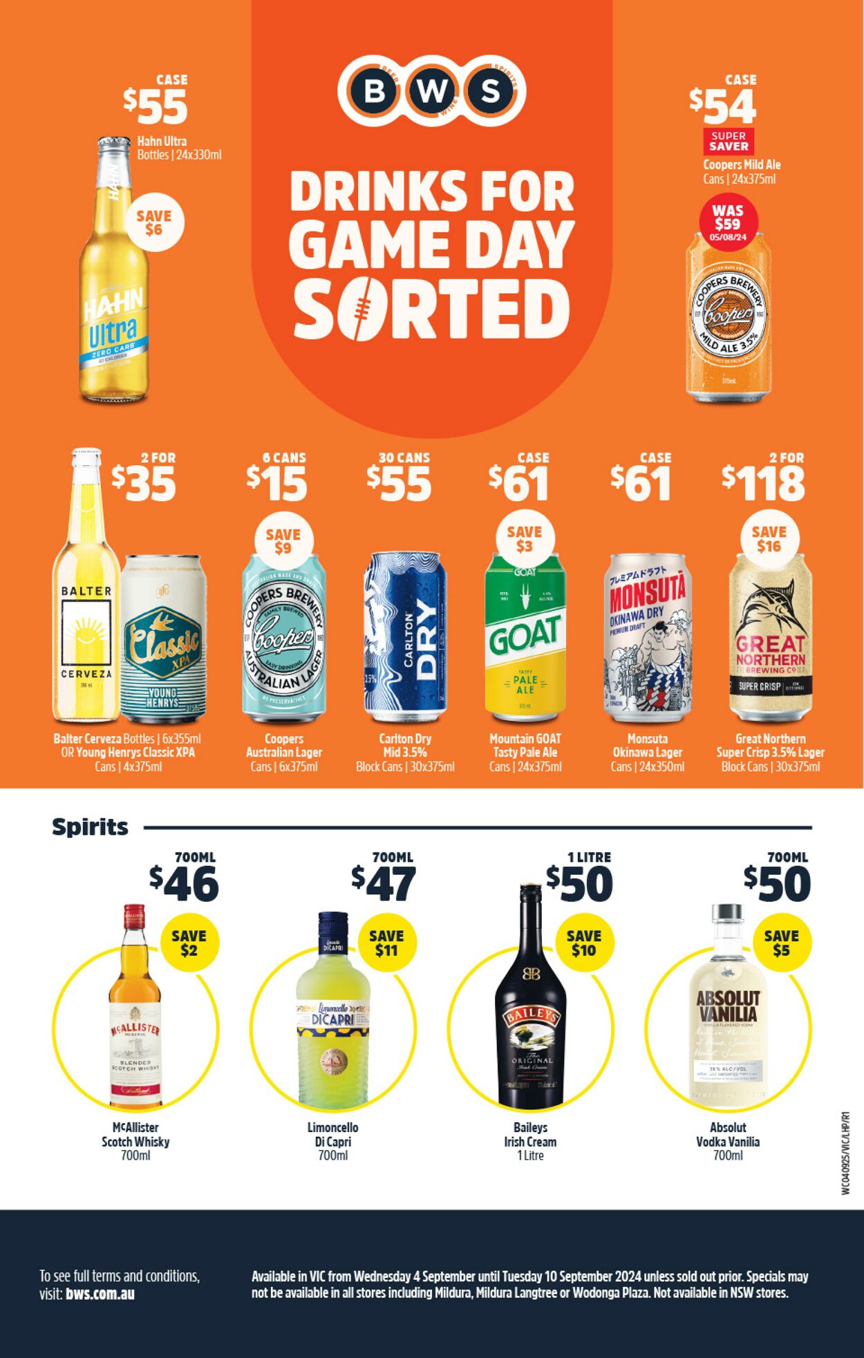 Catalogue Woolworths 04.09.2024 - 10.09.2024