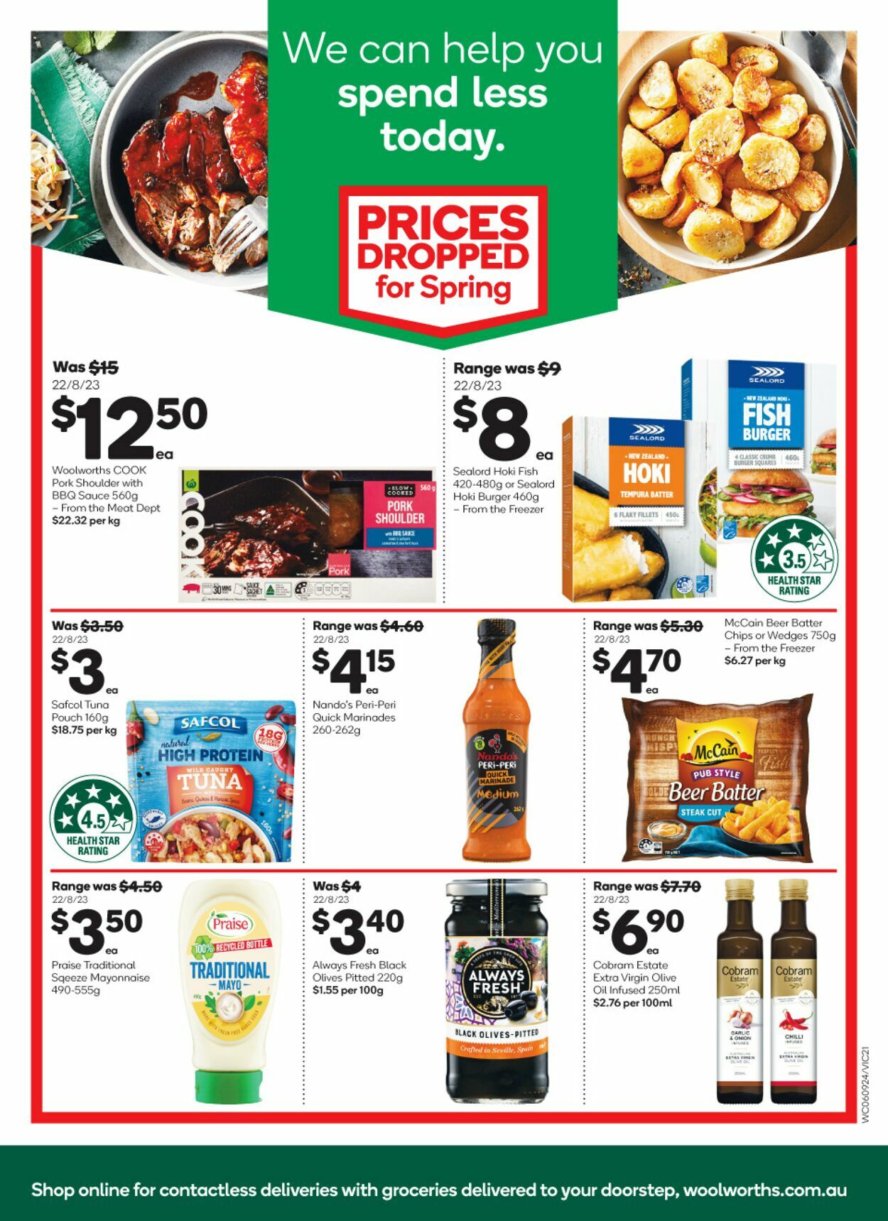 Catalogue Woolworths 06.09.2023 - 12.09.2023