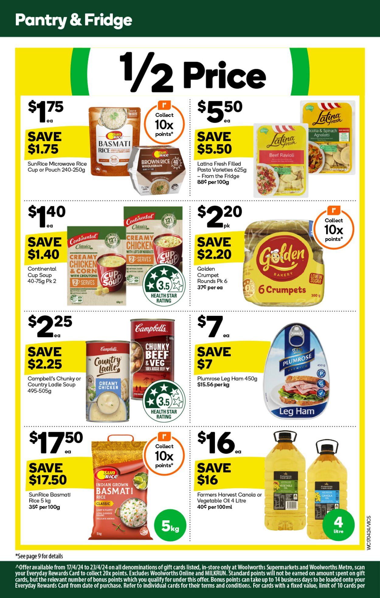 Catalogue Woolworths 17.04.2024 - 23.04.2024
