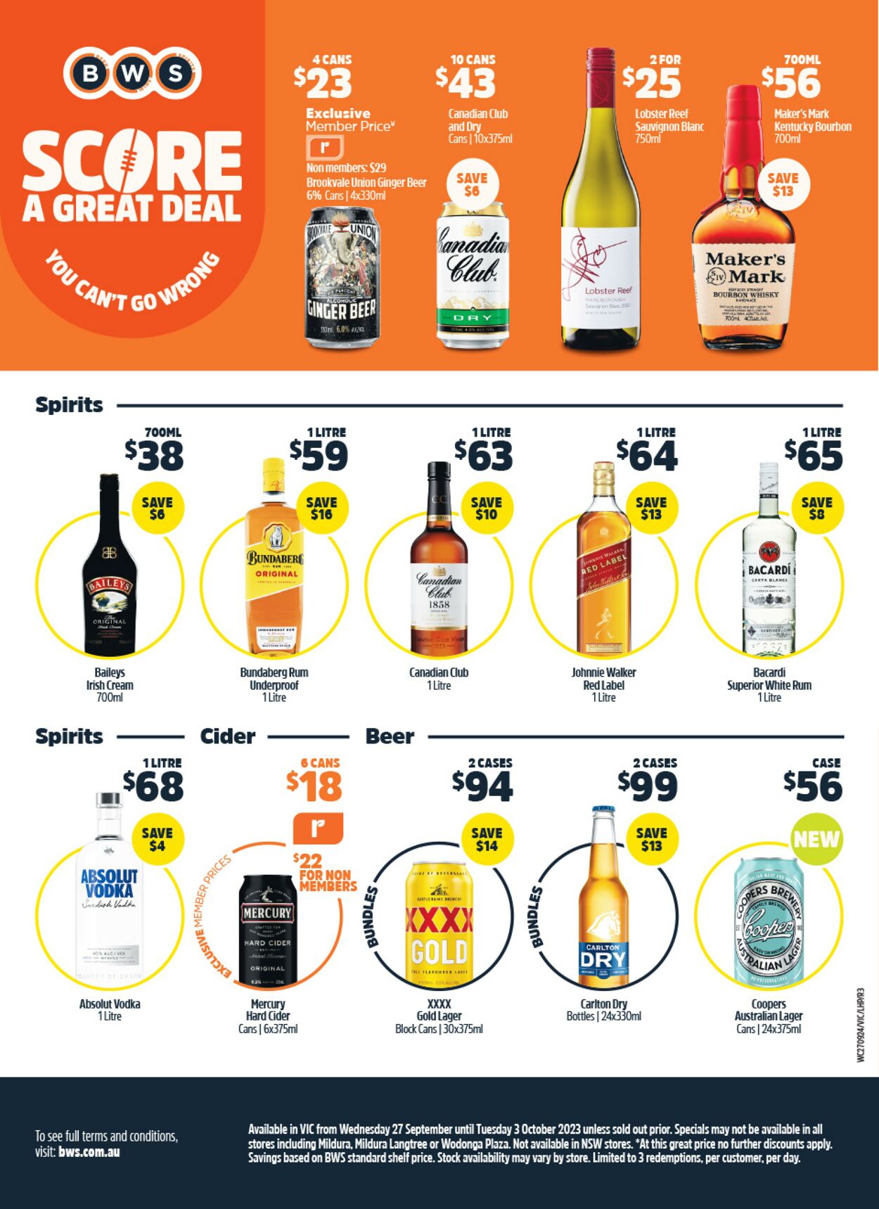 Catalogue Woolworths 27.09.2023 - 03.10.2023