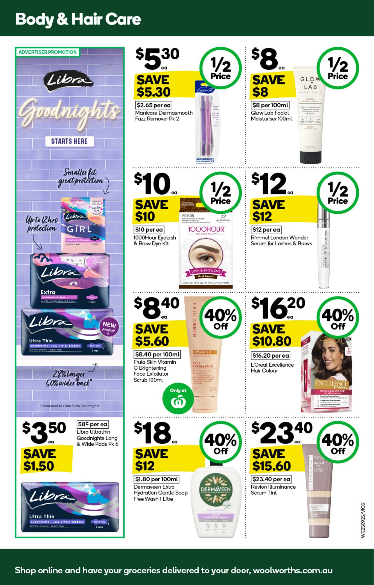 Catalogue Woolworths 25.09.2024 - 01.10.2024