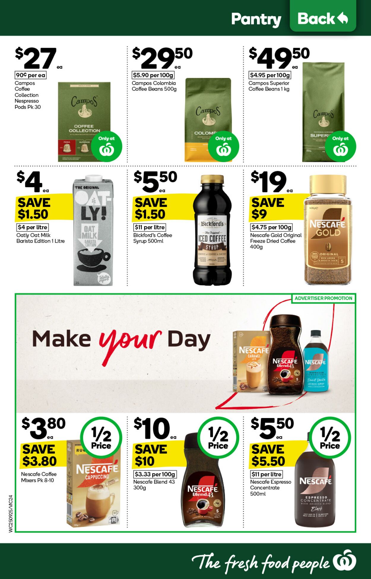 Catalogue Woolworths 25.09.2024 - 01.10.2024