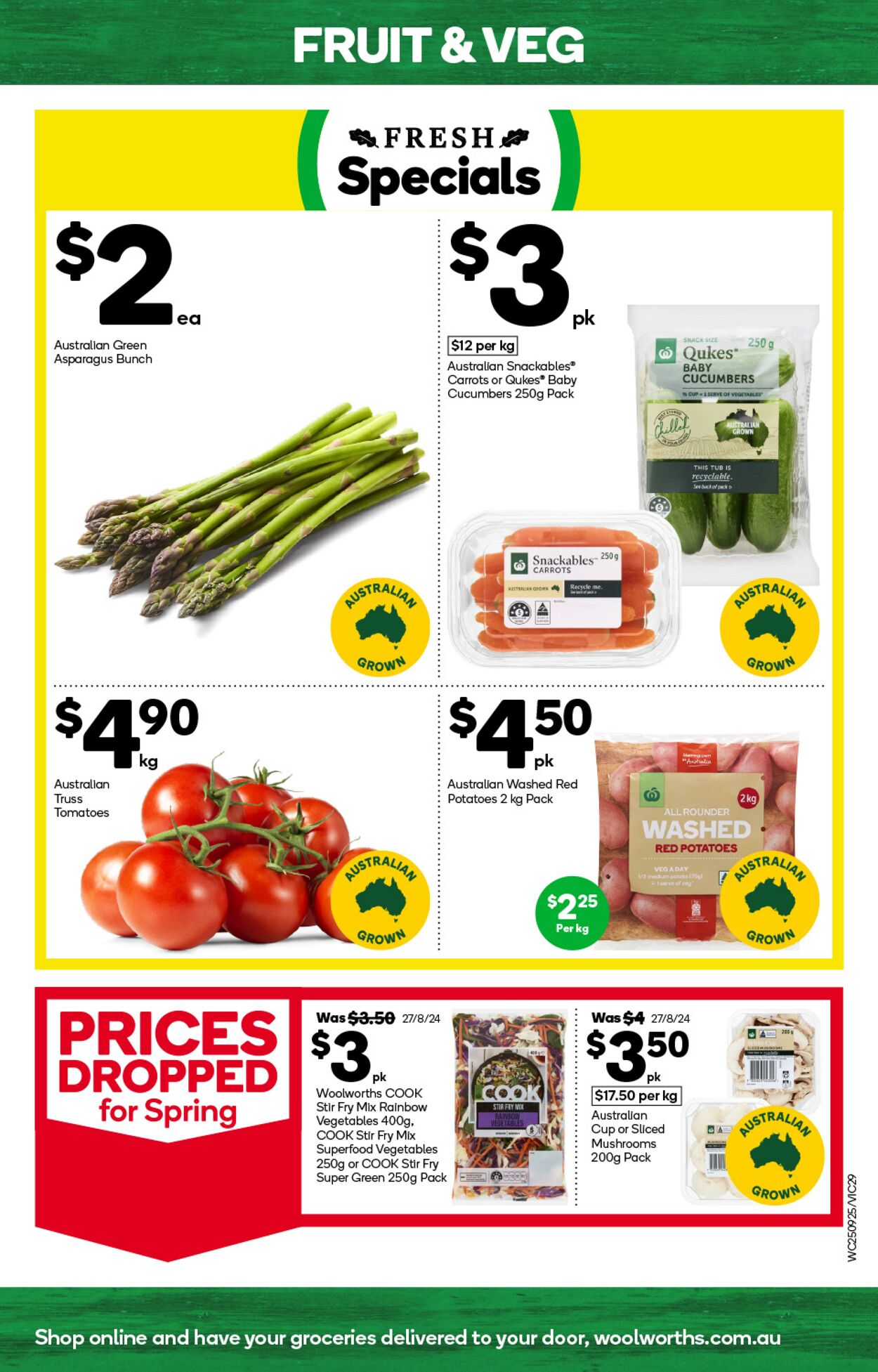 Catalogue Woolworths 25.09.2024 - 01.10.2024