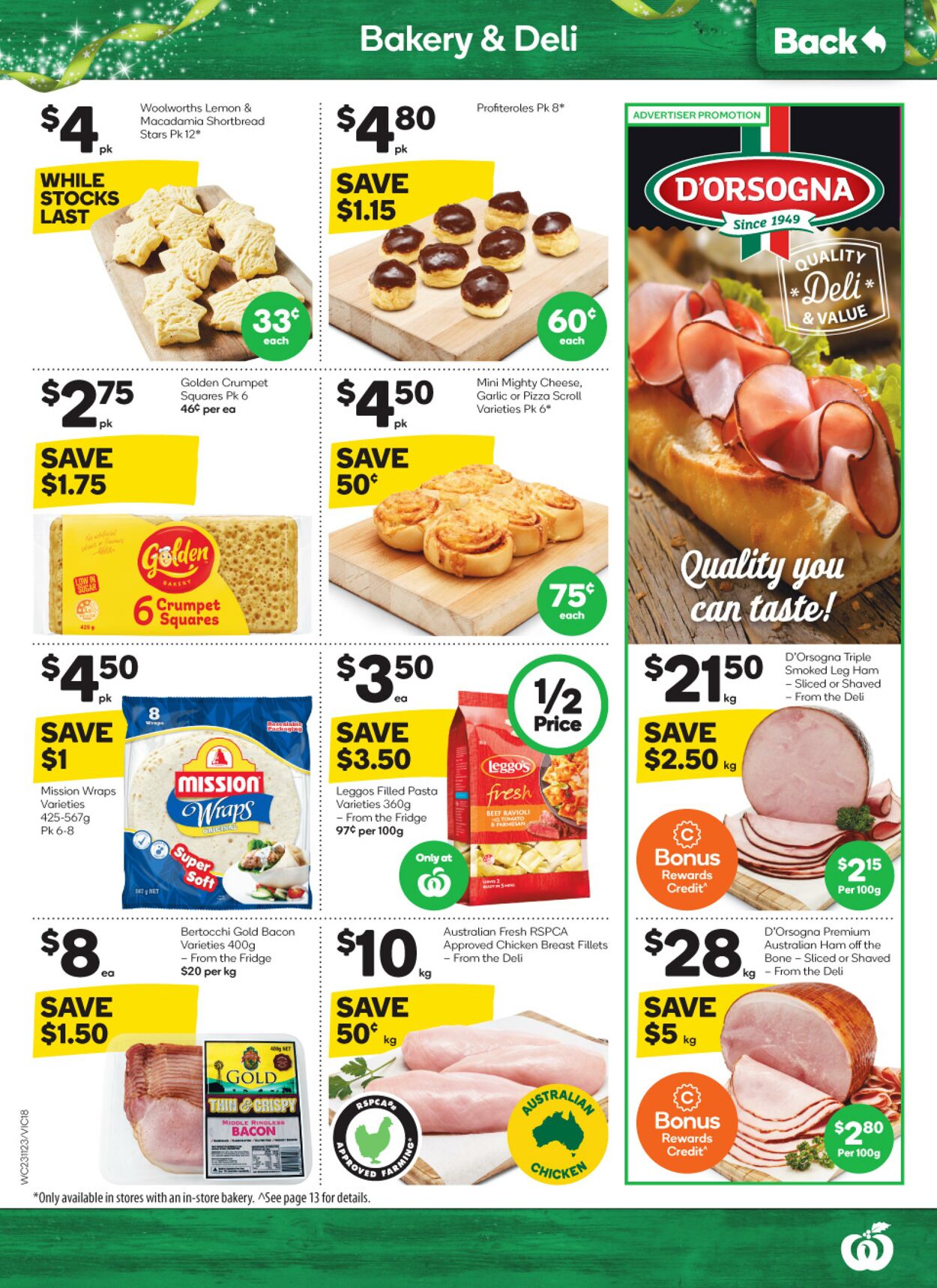 Catalogue Woolworths 23.11.2022 - 29.11.2022