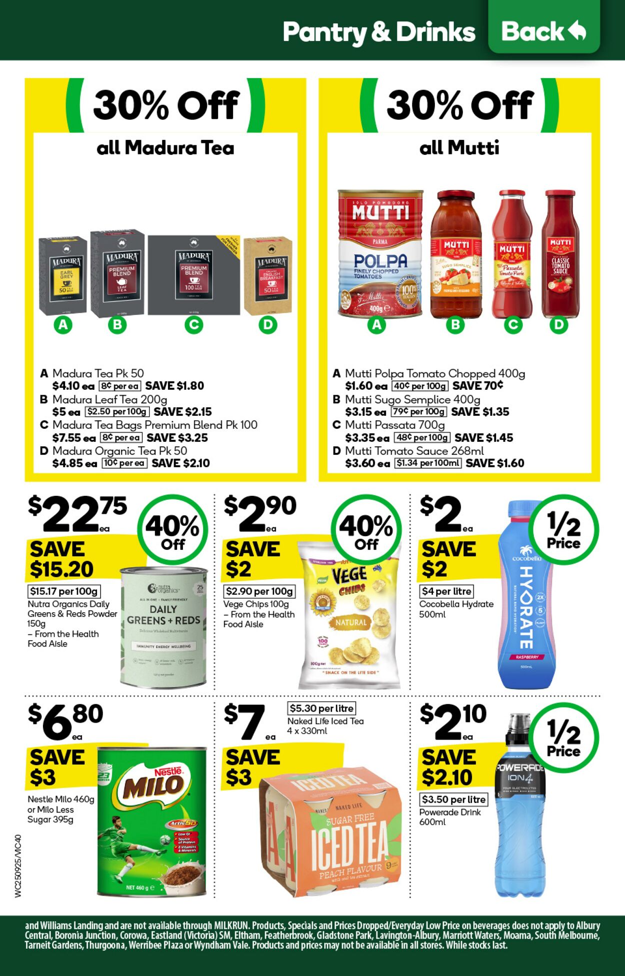 Catalogue Woolworths 25.09.2024 - 01.10.2024