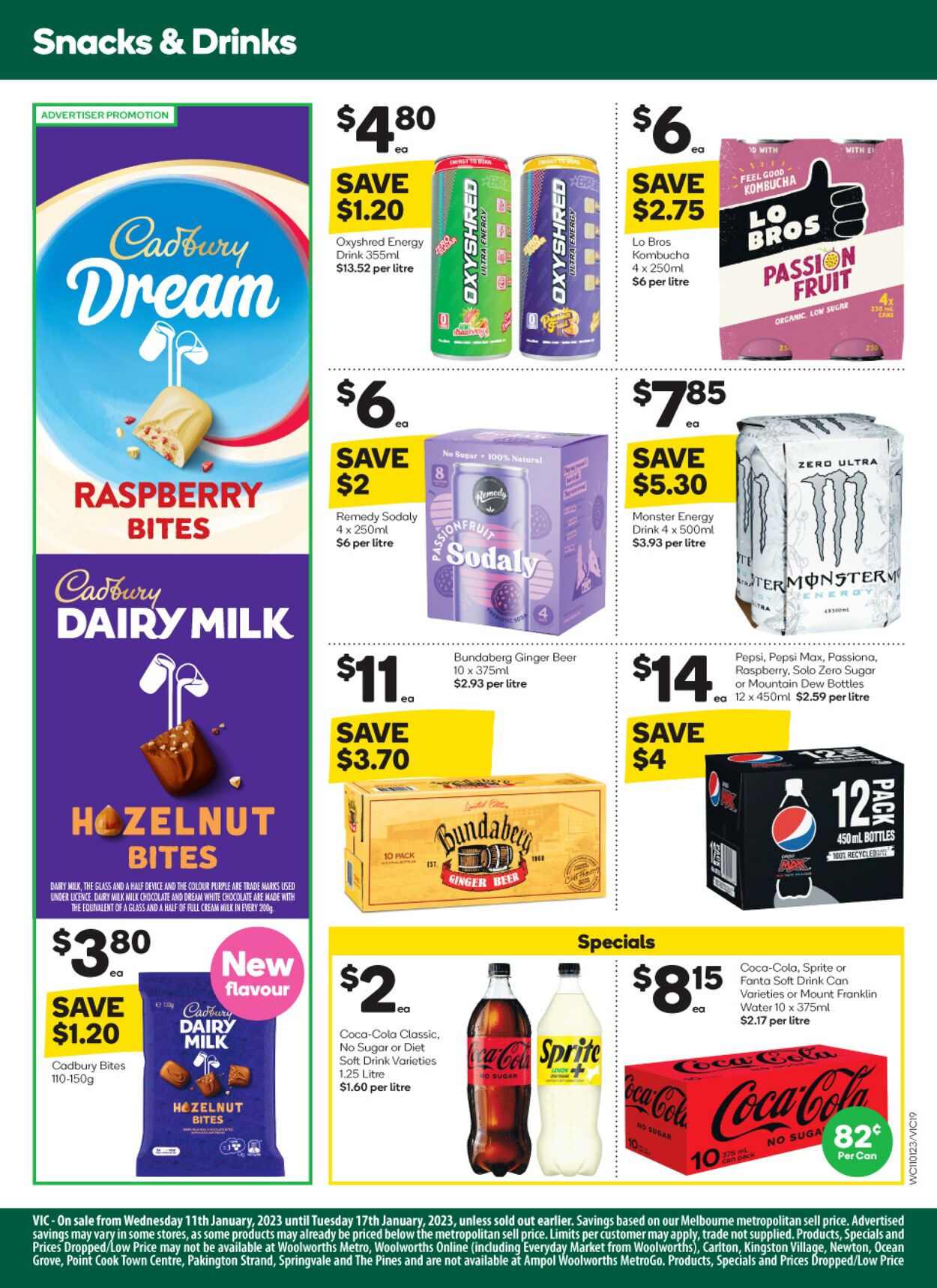 Catalogue Woolworths 11.01.2023 - 17.01.2023