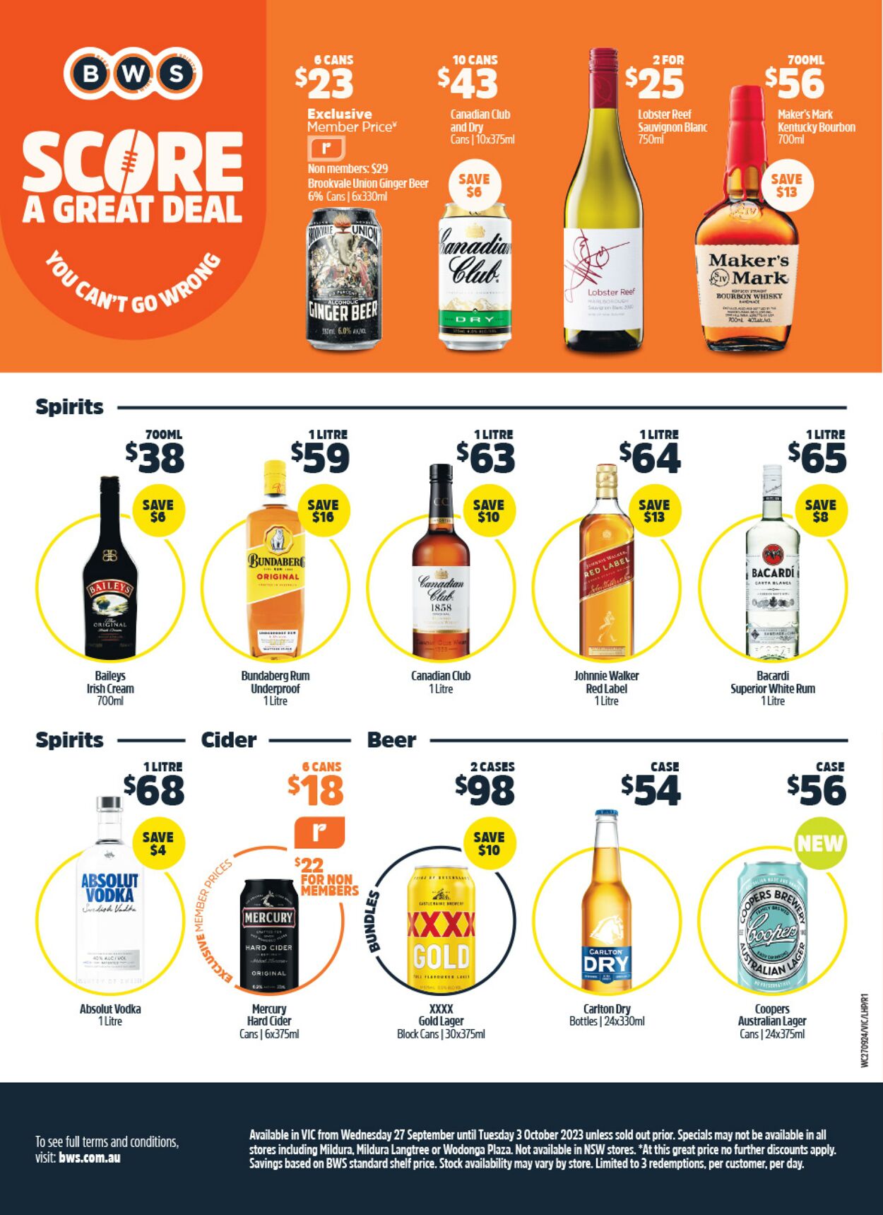 Catalogue Woolworths 27.09.2023 - 03.10.2023