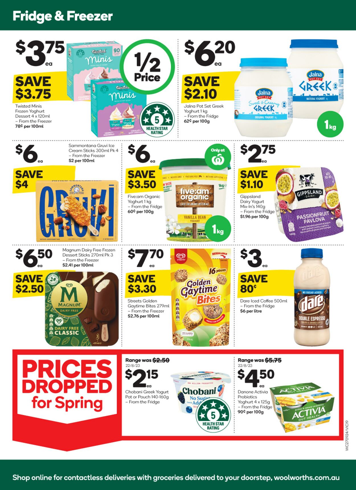 Catalogue Woolworths 27.09.2023 - 03.10.2023