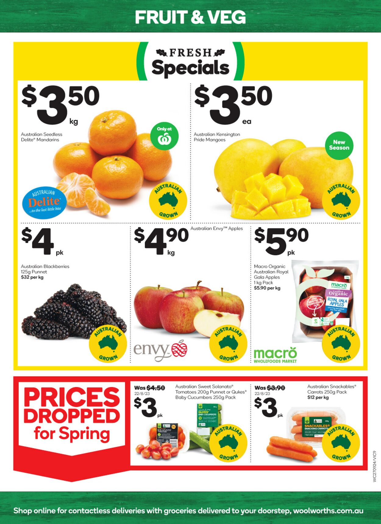 Catalogue Woolworths 27.09.2023 - 03.10.2023