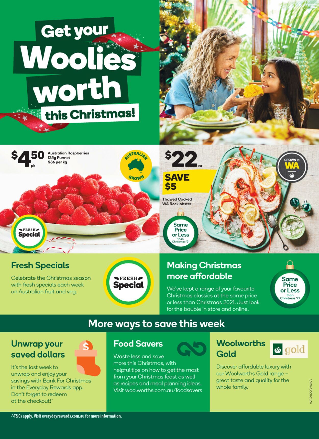 Catalogue Woolworths 21.12.2022 - 27.12.2022