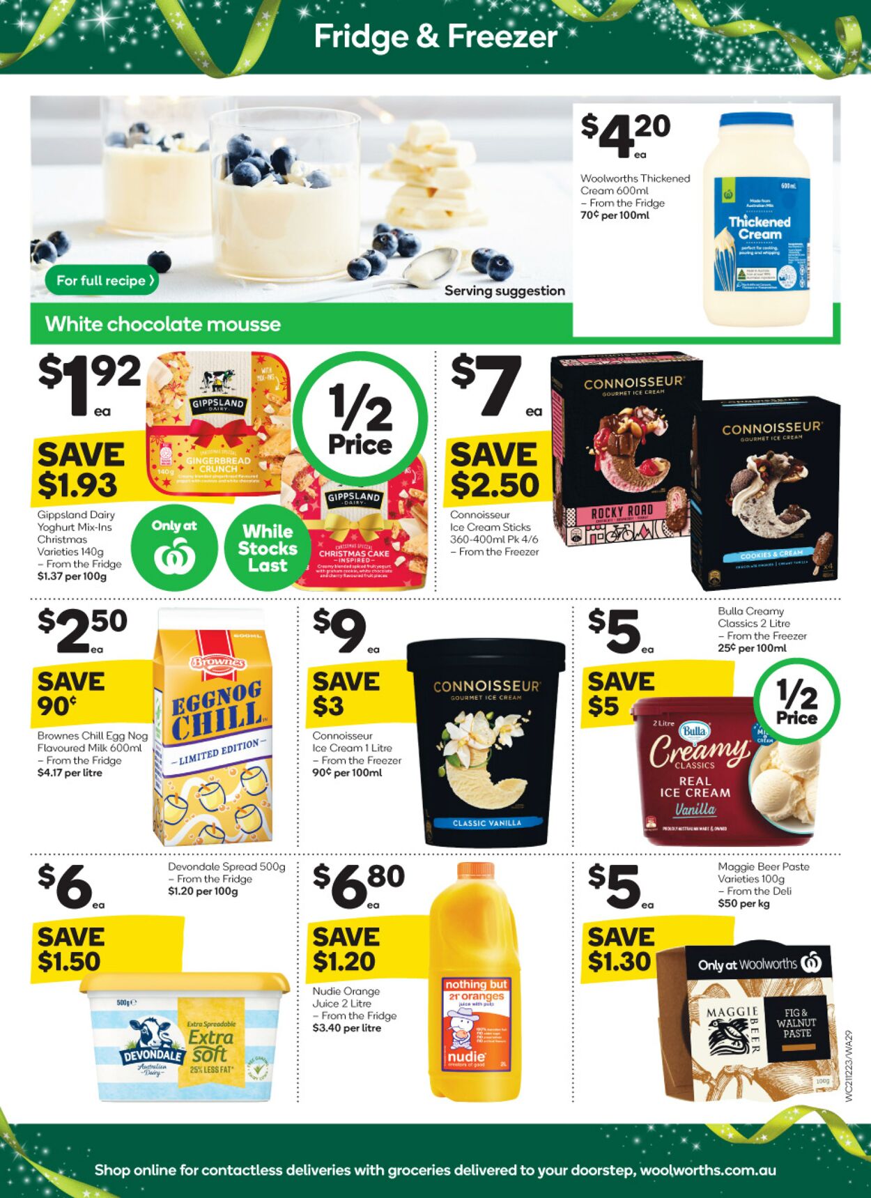 Catalogue Woolworths 21.12.2022 - 27.12.2022