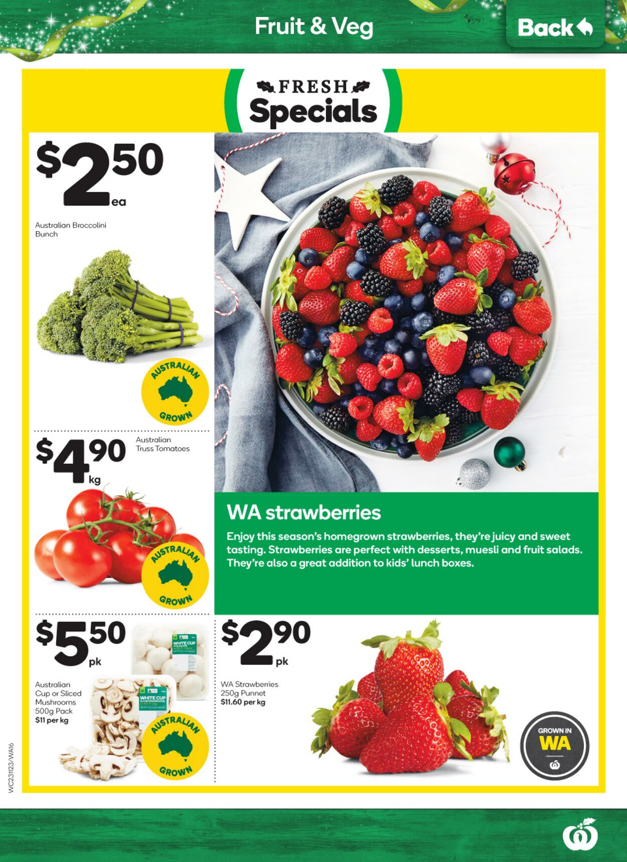 Catalogue Woolworths 23.11.2022 - 29.11.2022