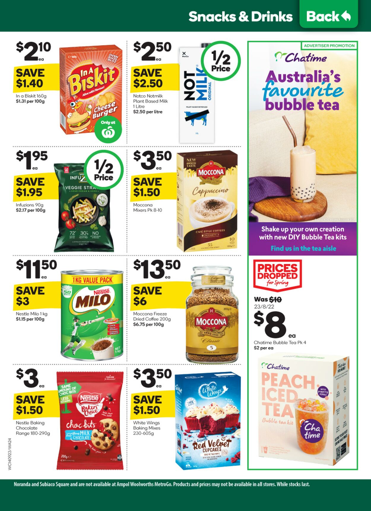 Catalogue Woolworths 14.09.2022 - 20.09.2022