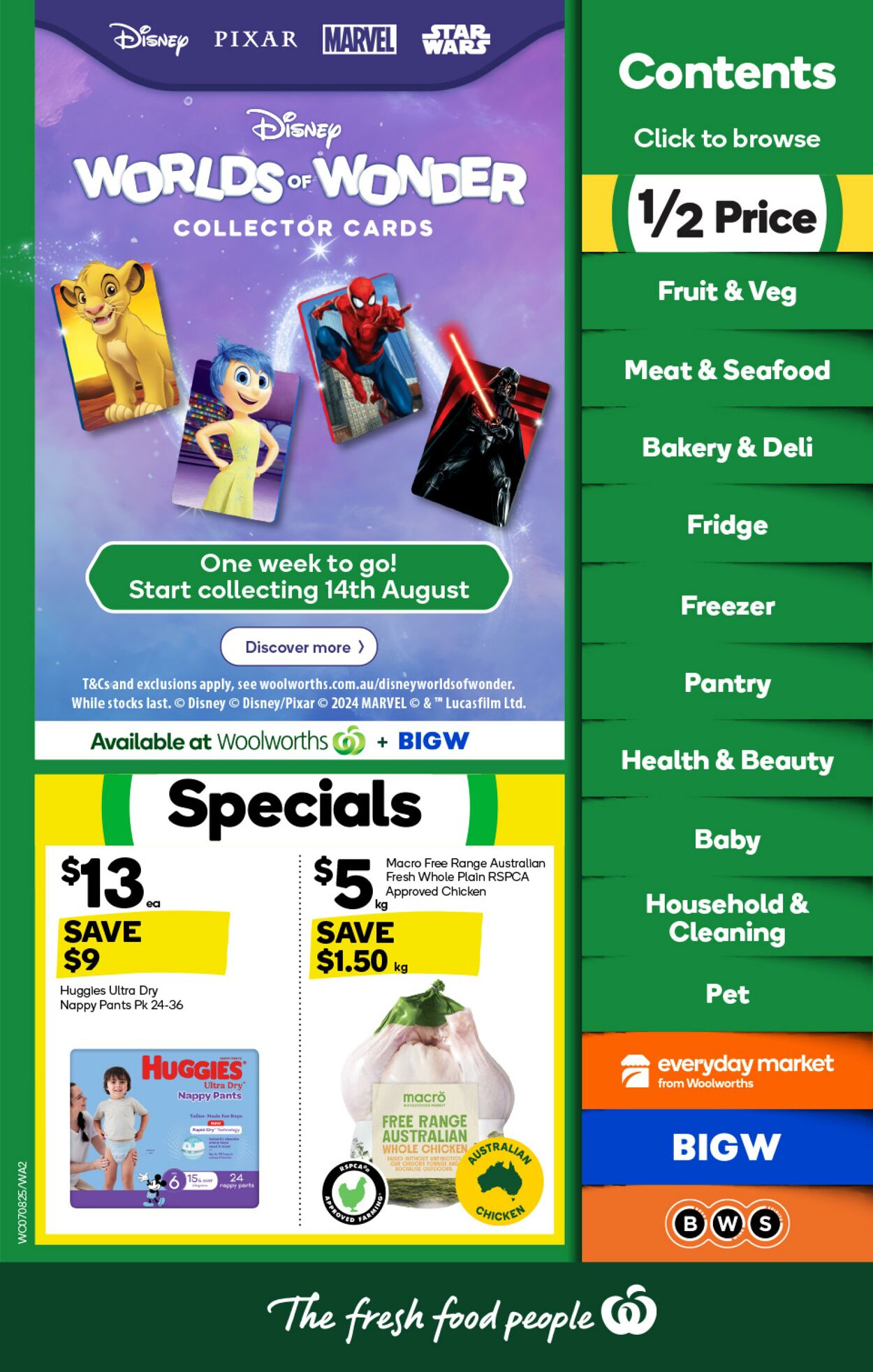 Catalogue Woolworths 07.08.2024 - 13.08.2024