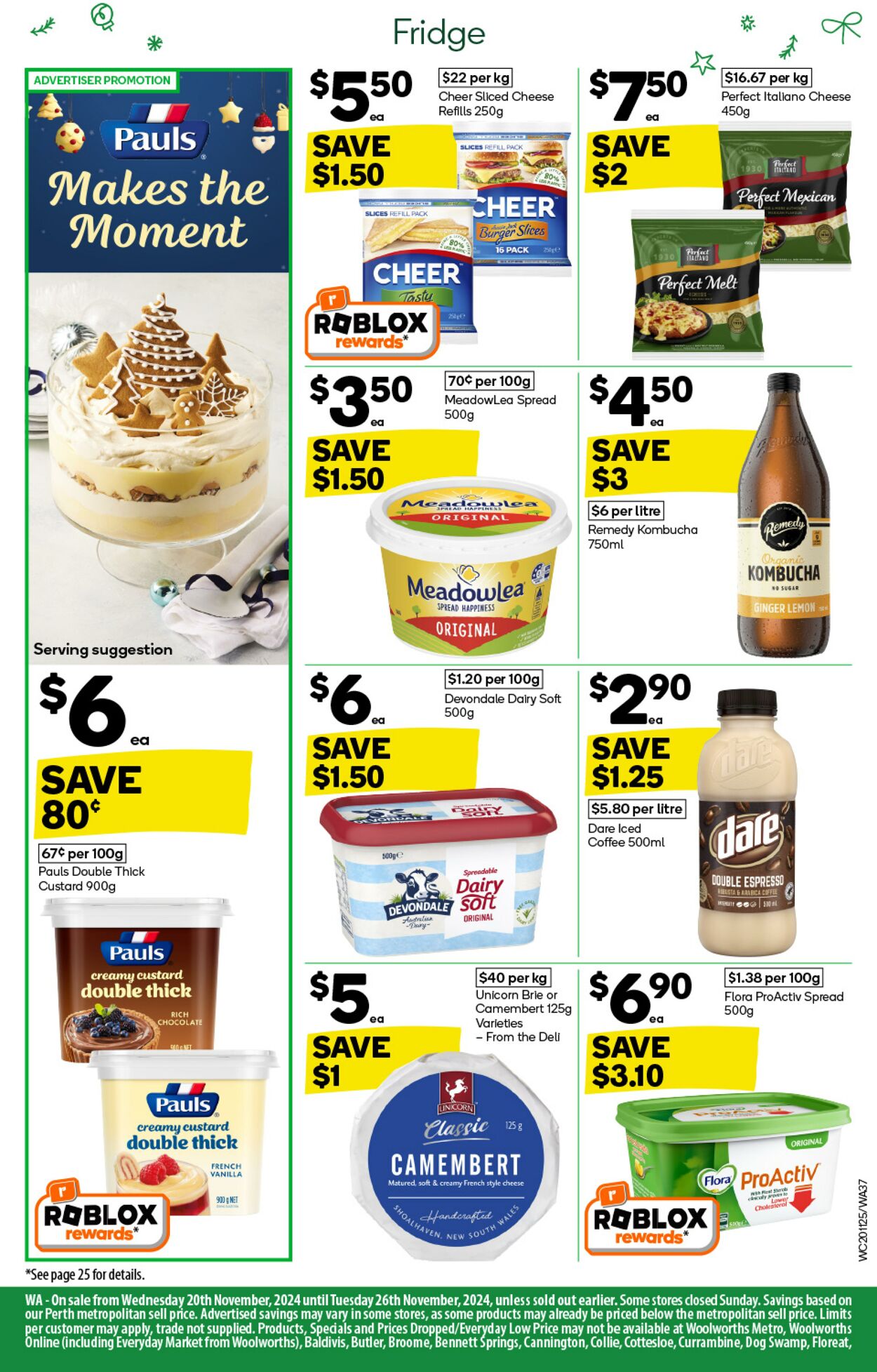 Catalogue Woolworths 20.11.2024 - 26.11.2024