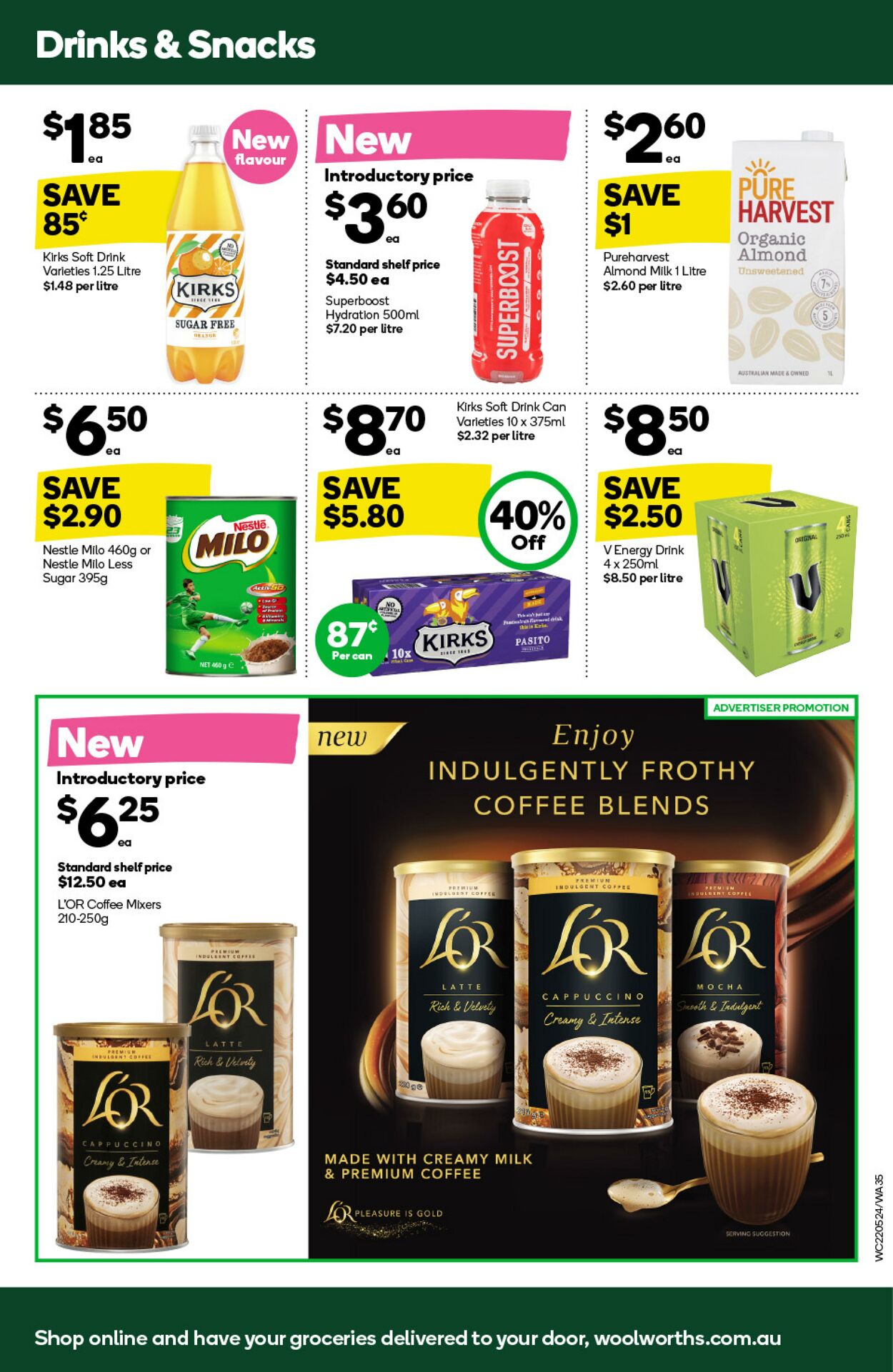 Catalogue Woolworths 22.05.2024 - 28.05.2024