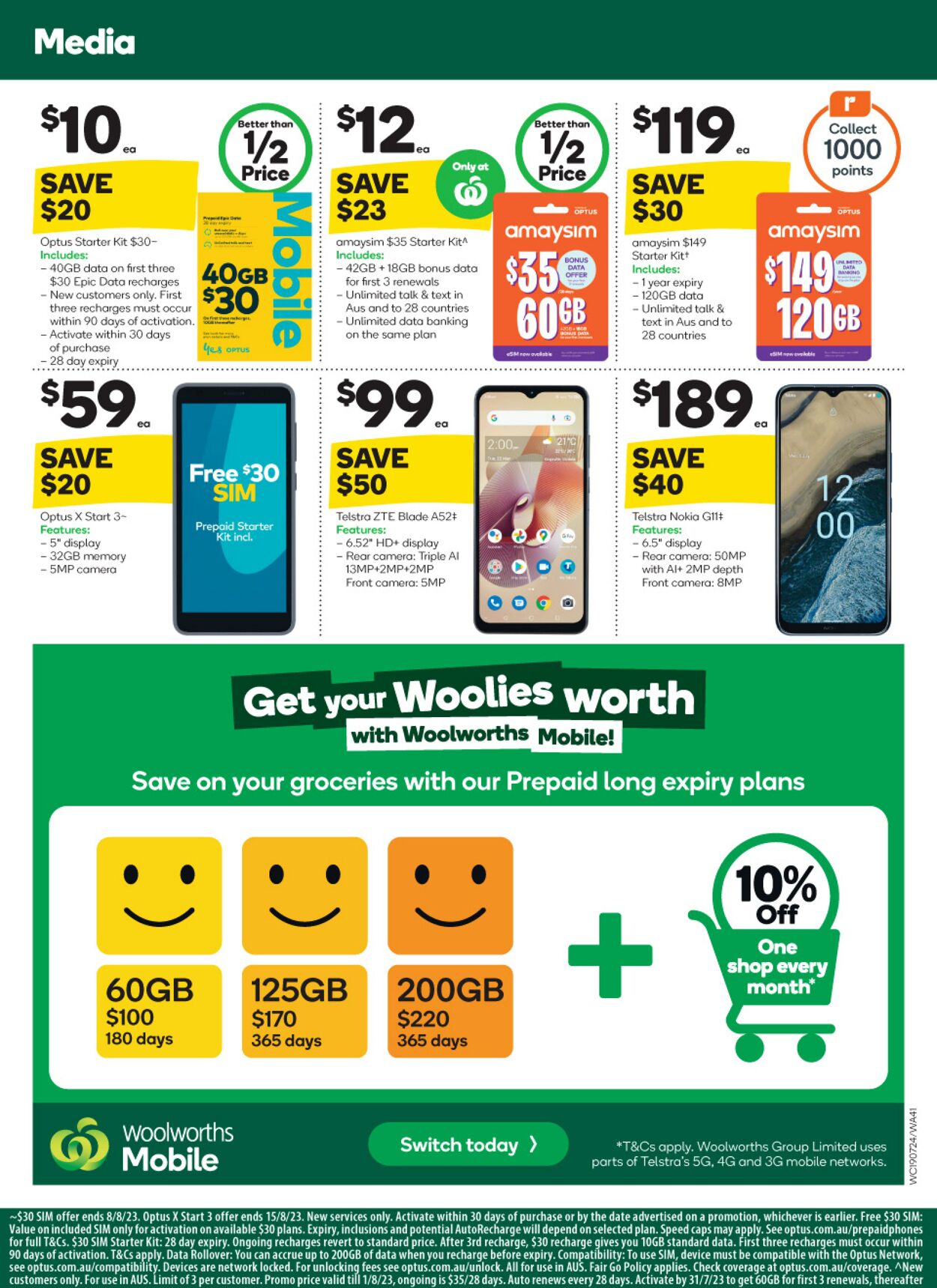 Catalogue Woolworths 19.07.2023 - 25.07.2023