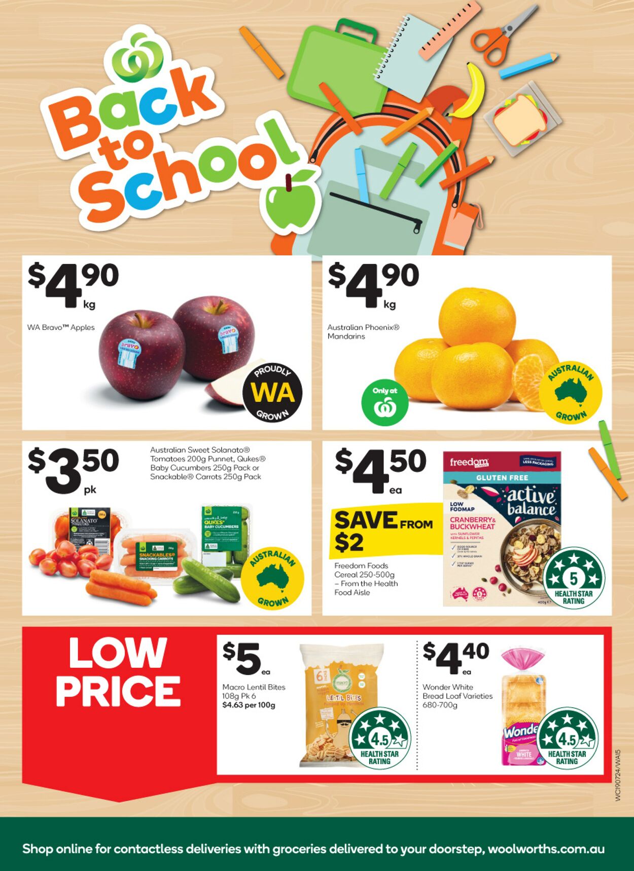 Catalogue Woolworths 19.07.2023 - 25.07.2023