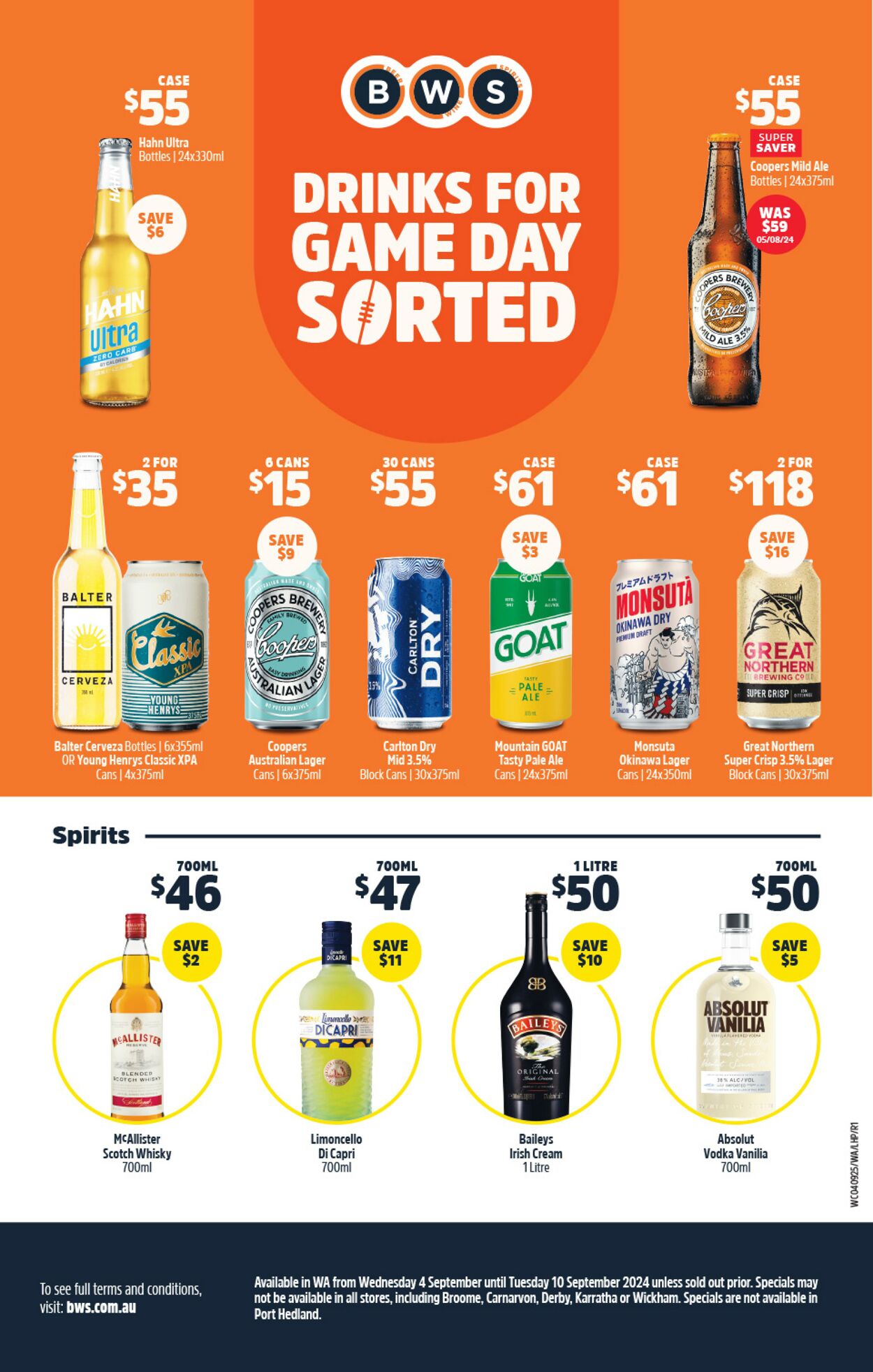 Catalogue Woolworths 04.09.2024 - 10.09.2024