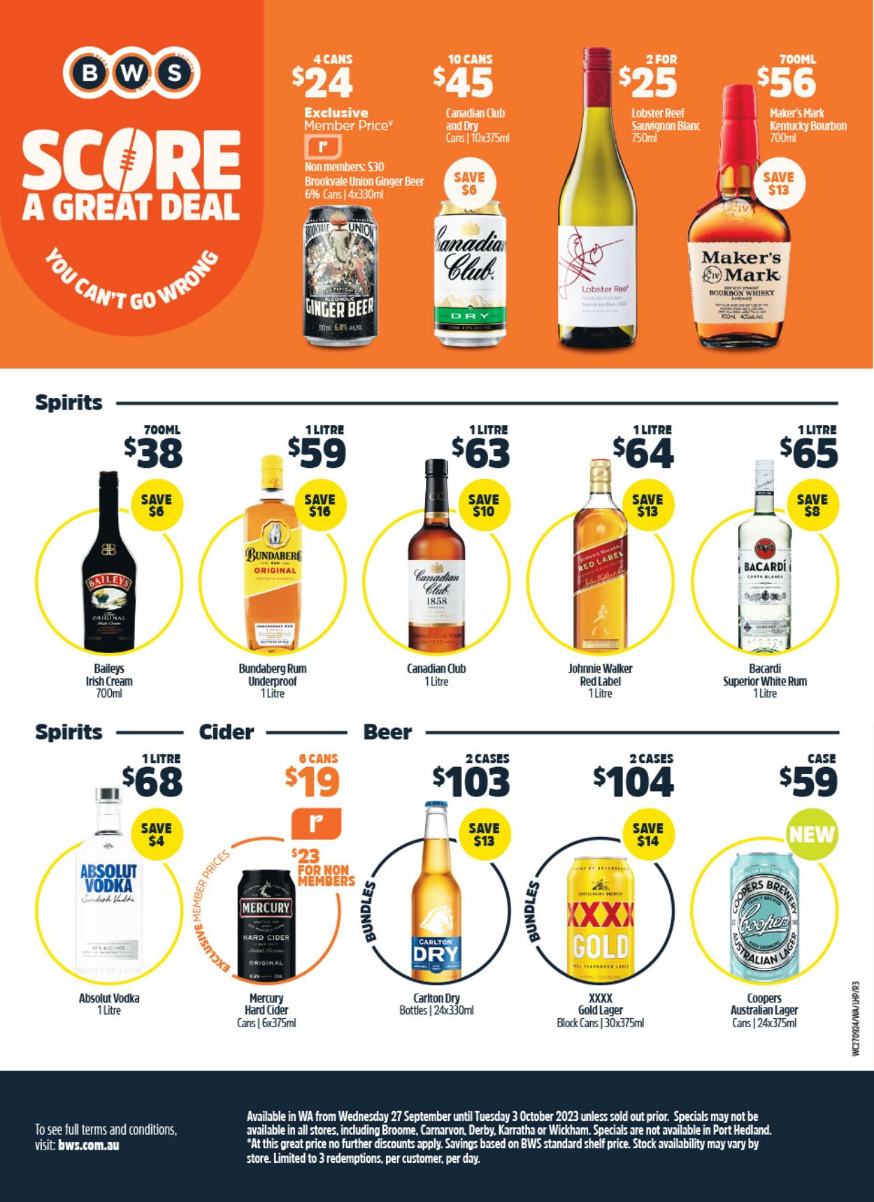 Catalogue Woolworths 27.09.2023 - 03.10.2023