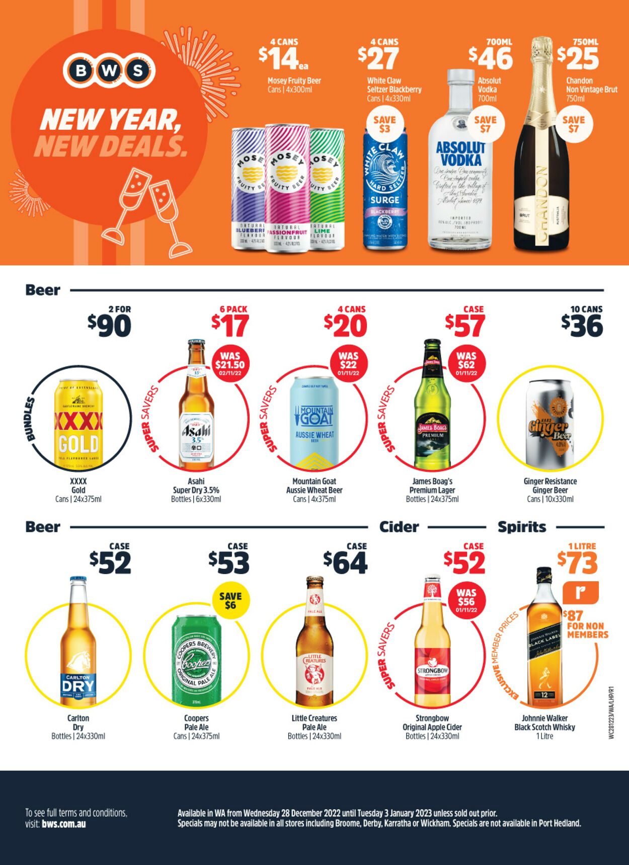 Catalogue Woolworths 28.12.2022 - 03.01.2023