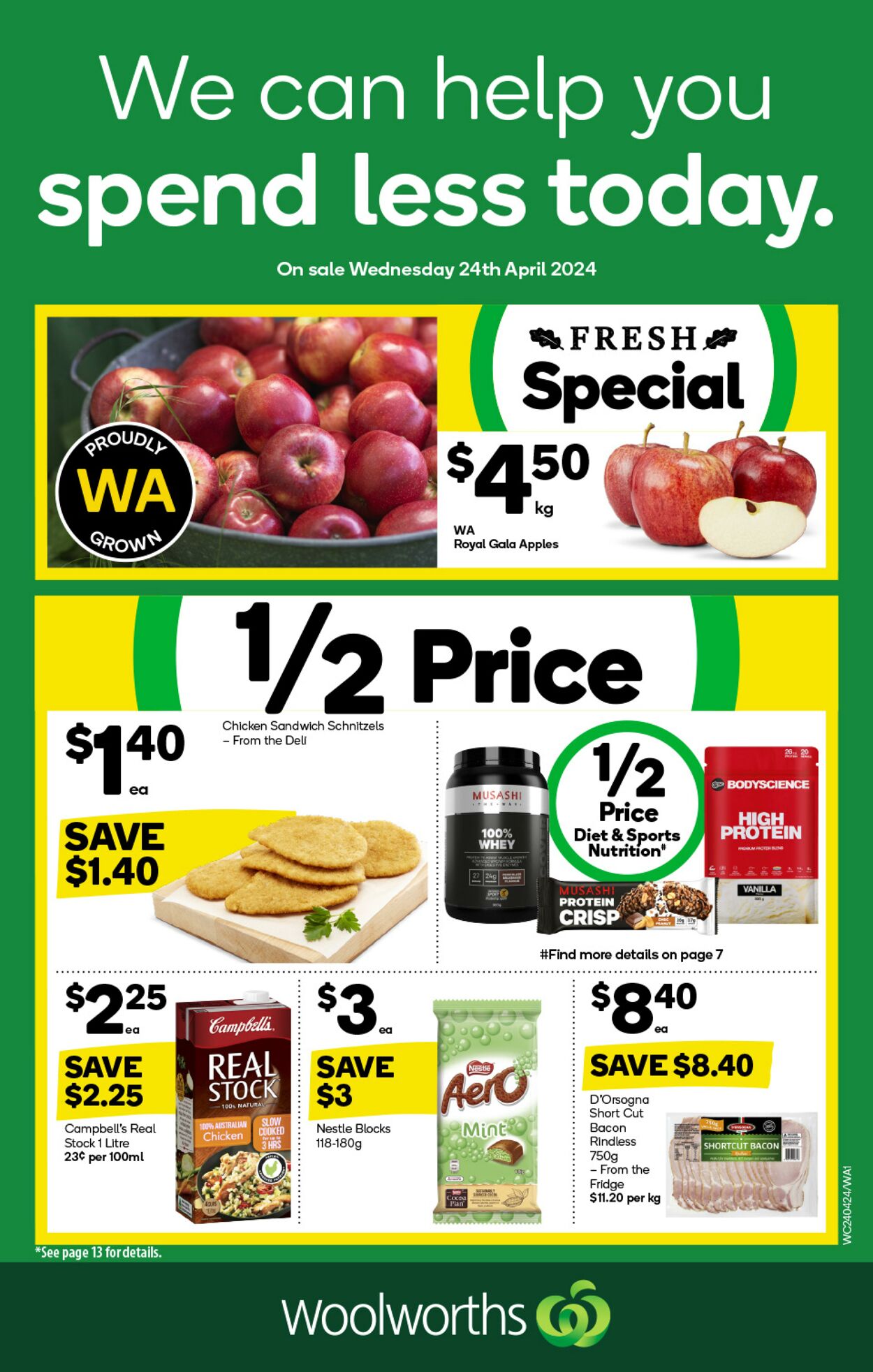 Catalogue Woolworths - Weekly Specials Catalogue WA 24 Apr, 2024 - 30 Apr, 2024