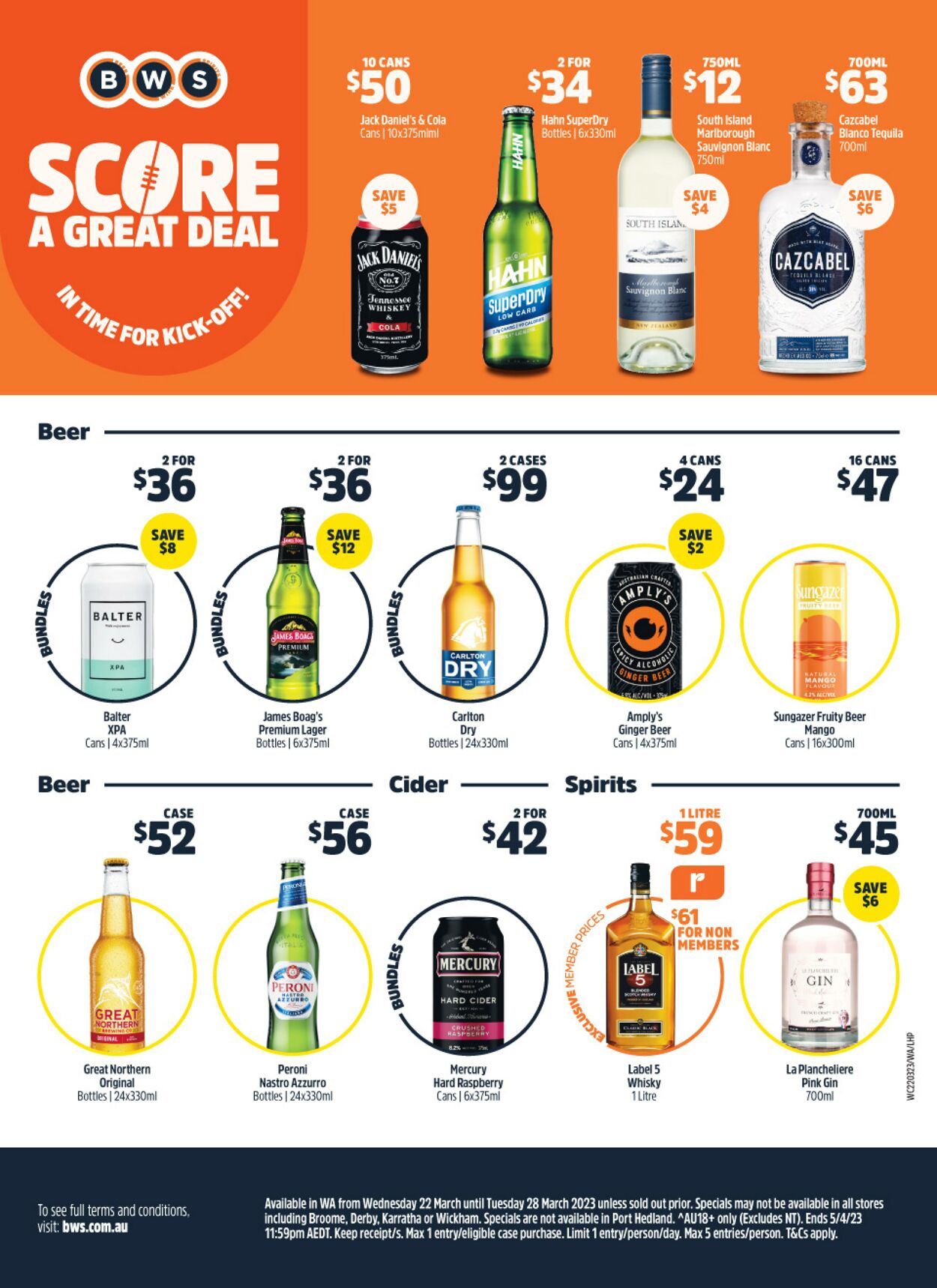 Catalogue Woolworths 22.03.2023 - 28.03.2023