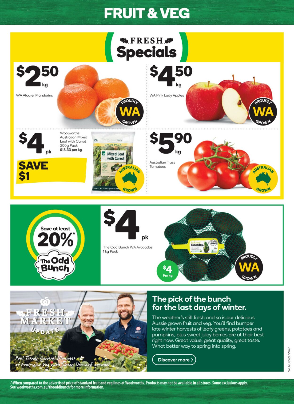 Catalogue Woolworths 20.09.2023 - 26.09.2023