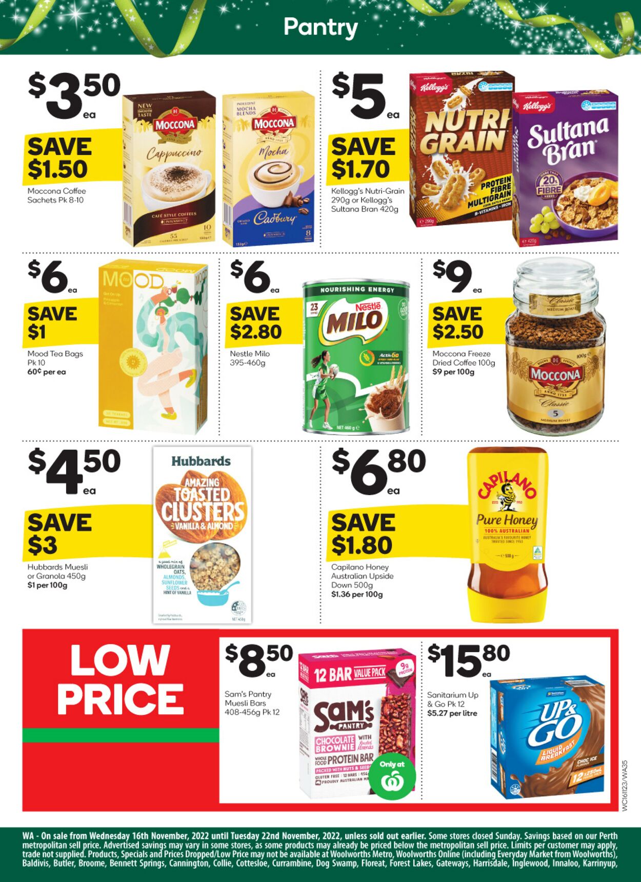 Catalogue Woolworths 16.11.2022 - 22.11.2022