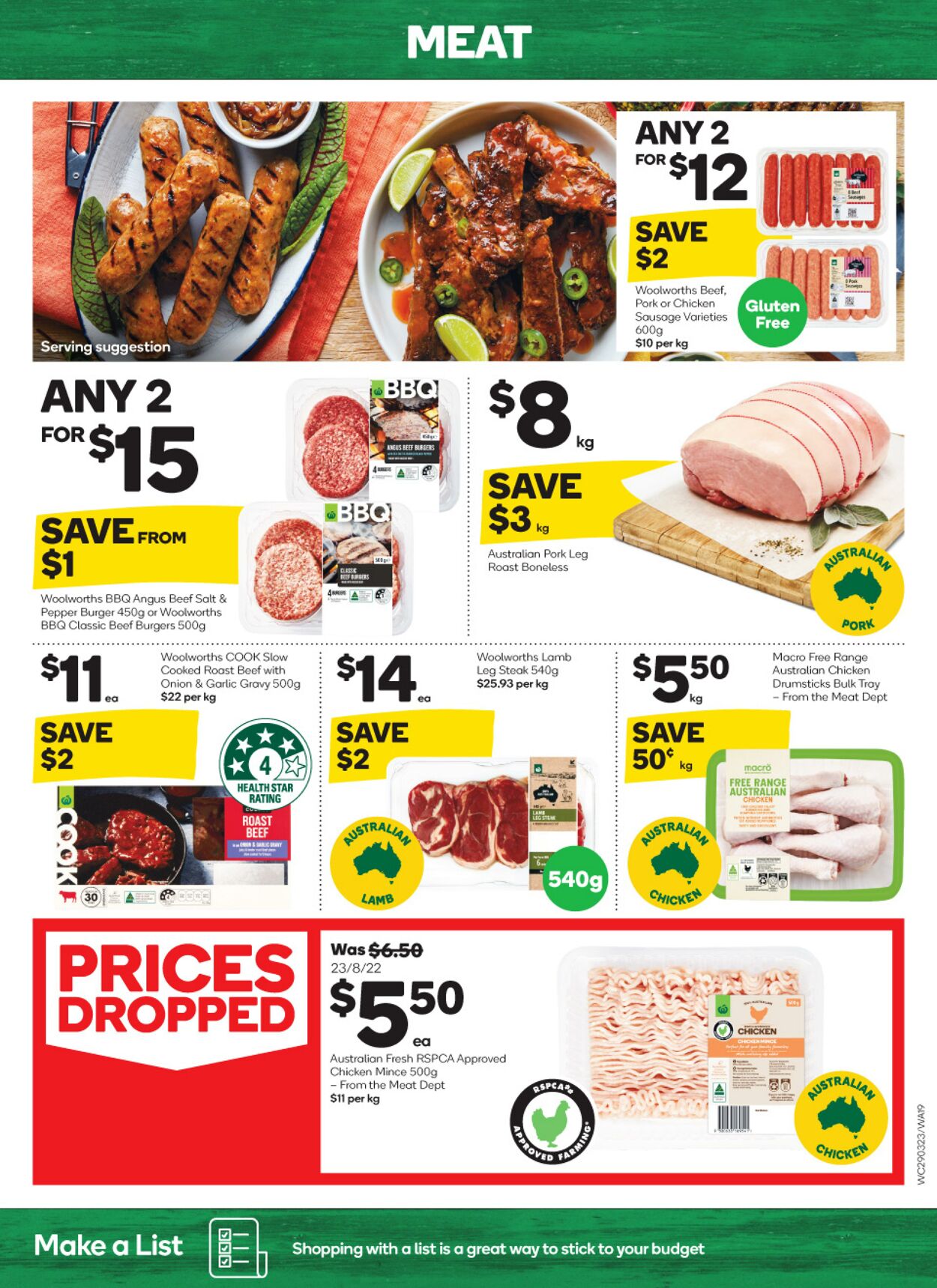 Catalogue Woolworths 29.03.2023 - 04.04.2023