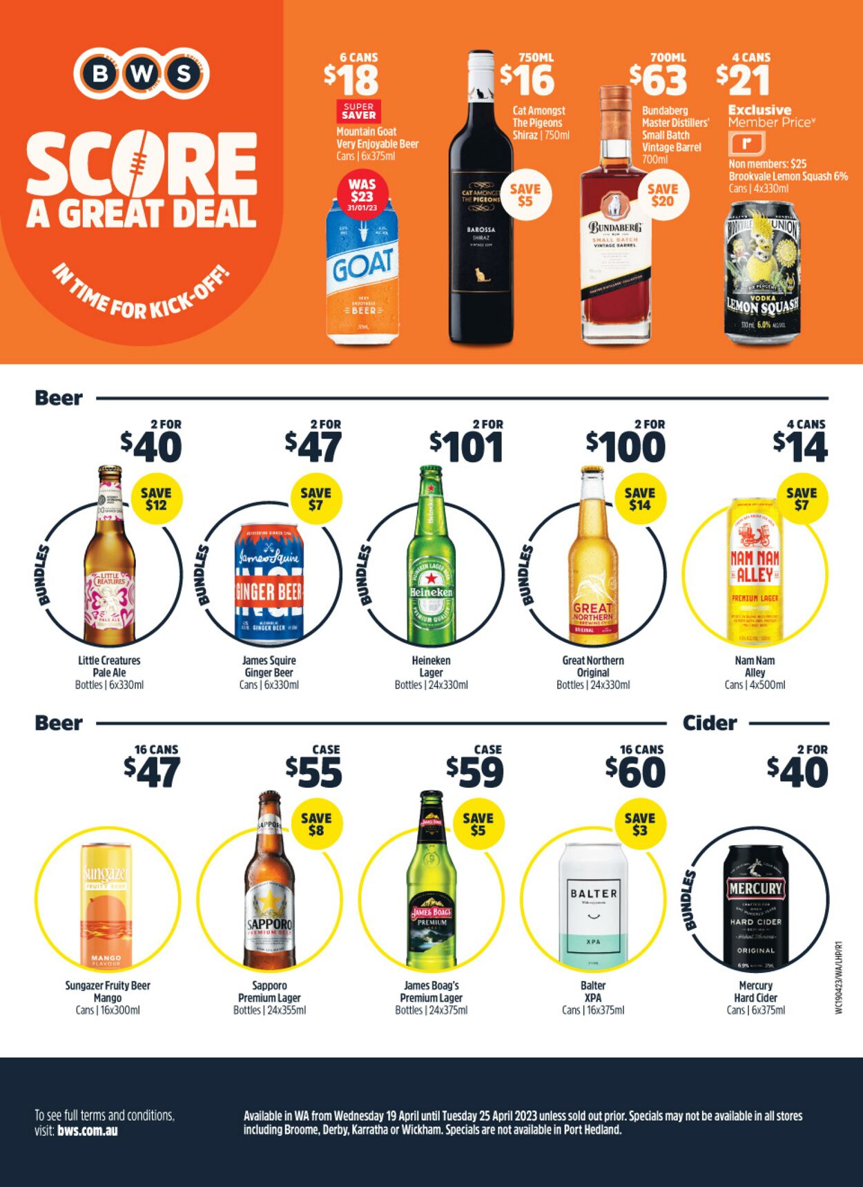 Catalogue Woolworths 19.04.2023 - 25.04.2023