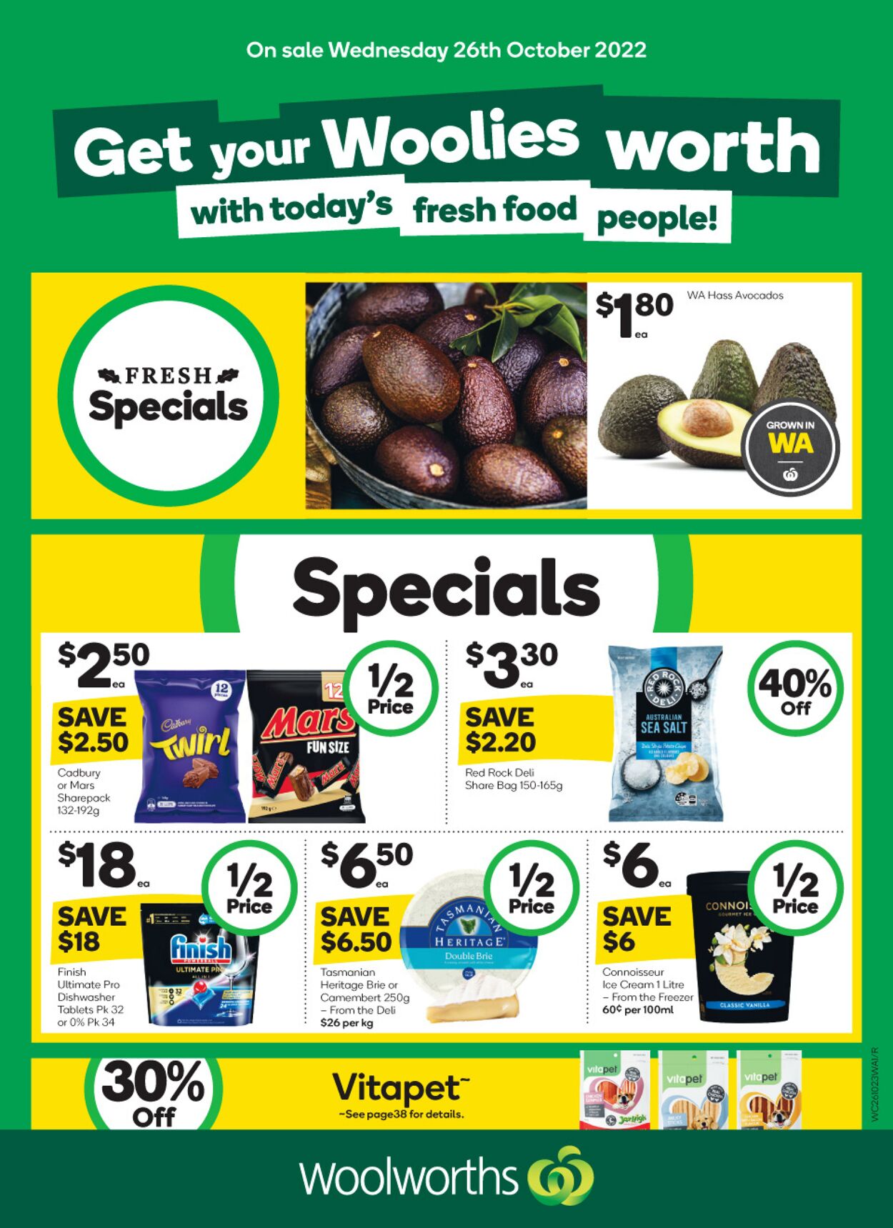 Catalogue Woolworths 26.10.2022 - 01.11.2022