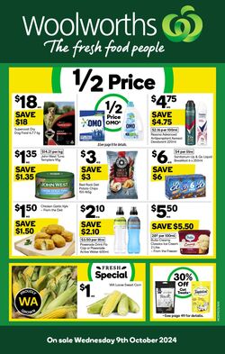 Catalogue Woolworths 09.10.2024 - 15.10.2024