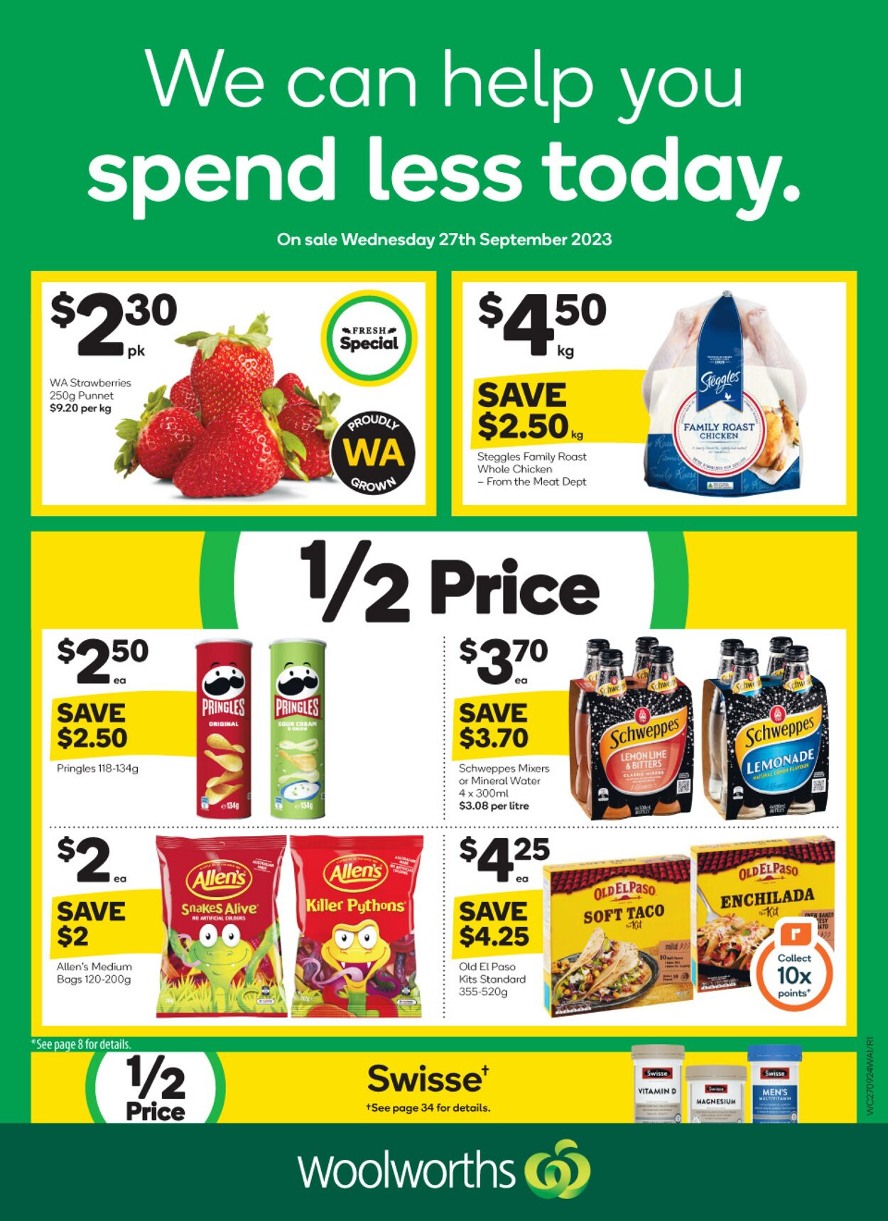 Catalogue Woolworths - Weekly Specials Catalogue WA 27 Sep, 2023 - 3 Oct, 2023