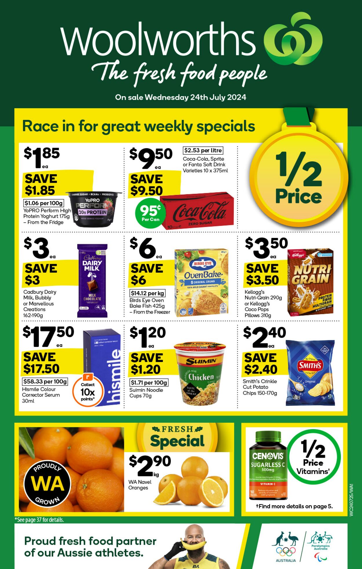 Catalogue Woolworths 24.07.2024 - 30.07.2024