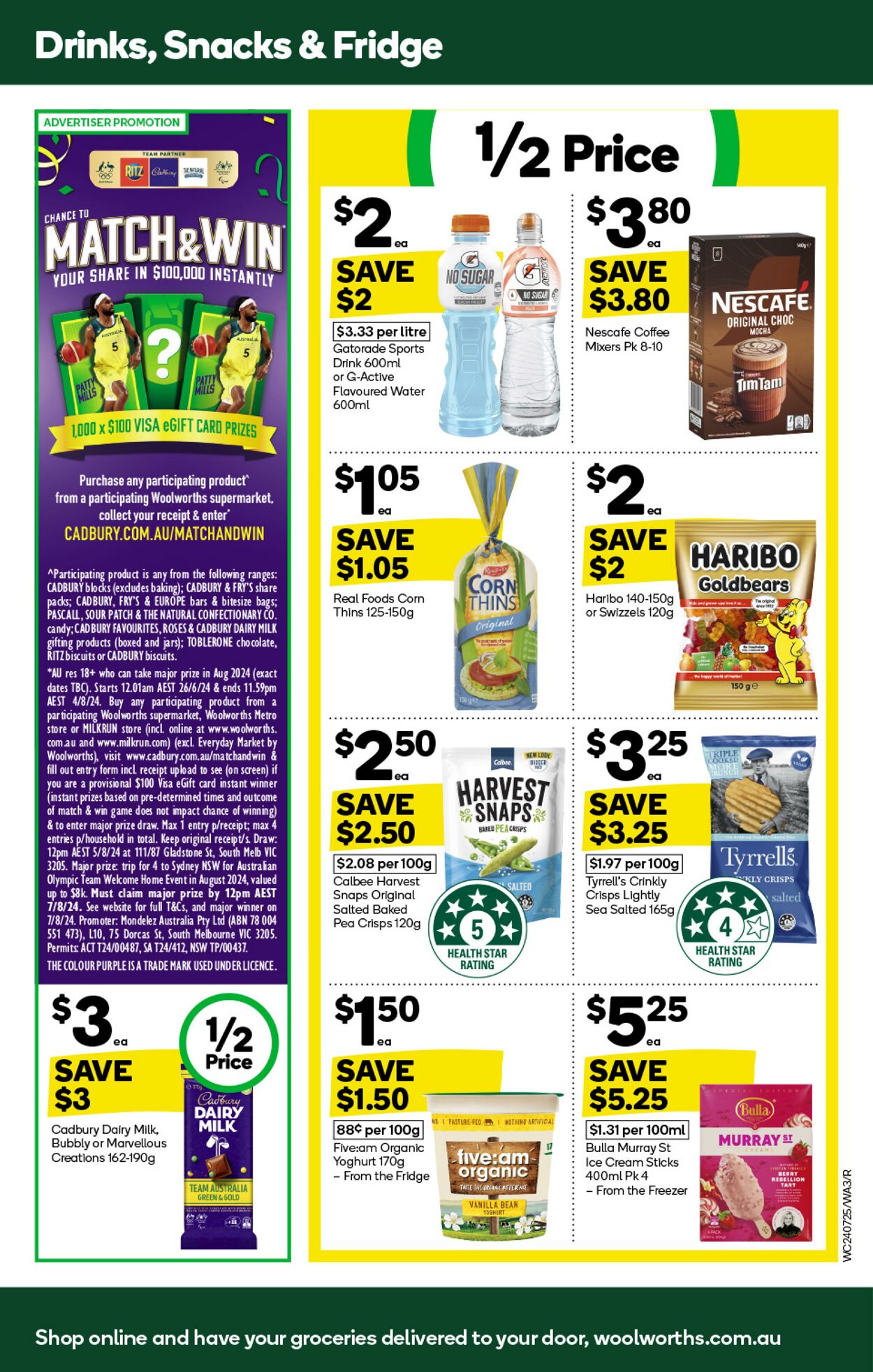 Catalogue Woolworths 24.07.2024 - 30.07.2024