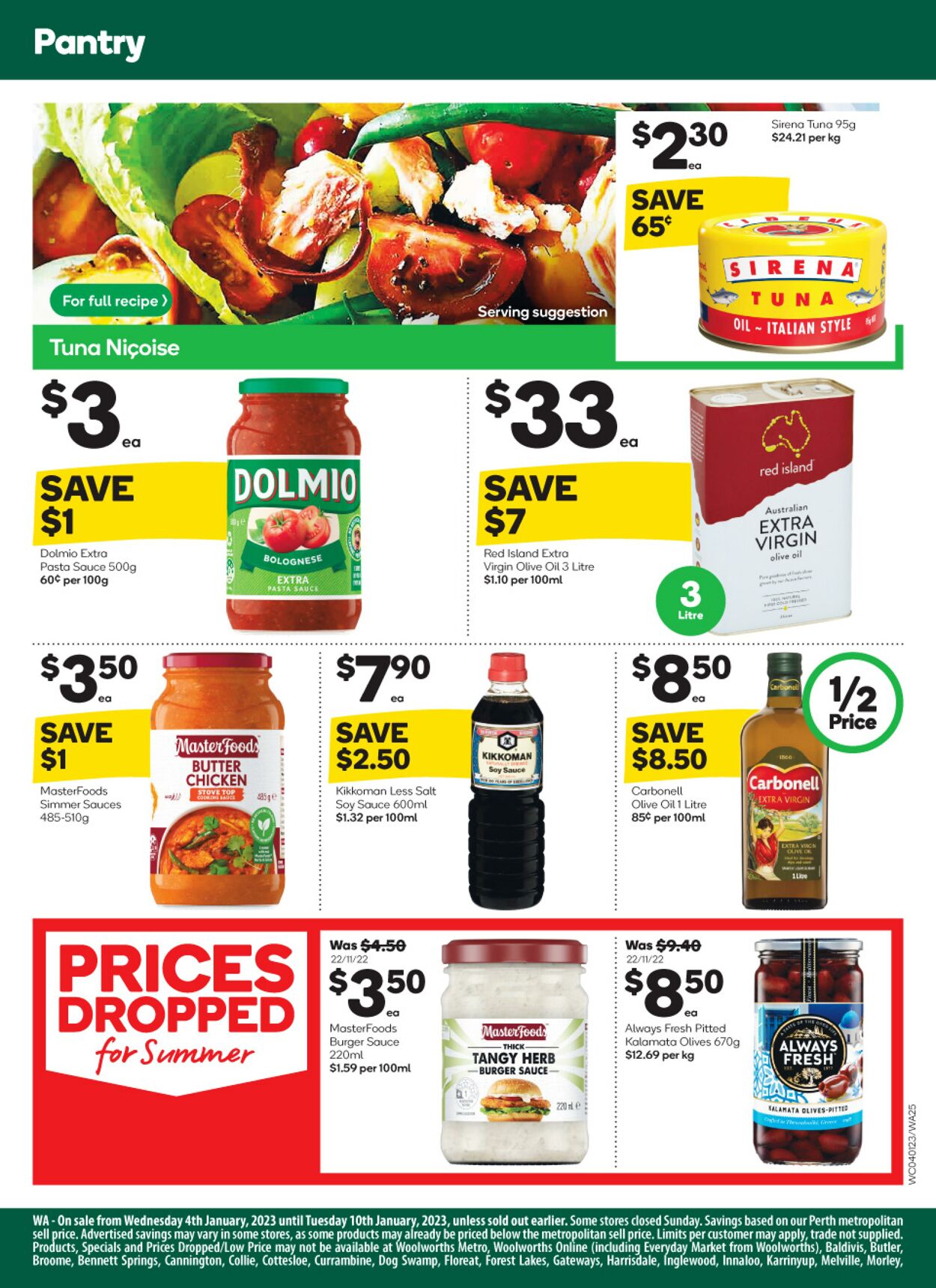 Catalogue Woolworths 04.01.2023 - 10.01.2023