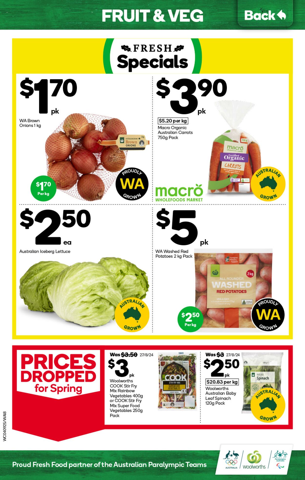 Catalogue Woolworths 04.09.2024 - 10.09.2024