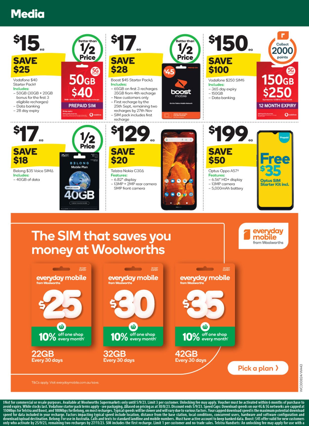 Catalogue Woolworths 30.08.2023 - 05.09.2023