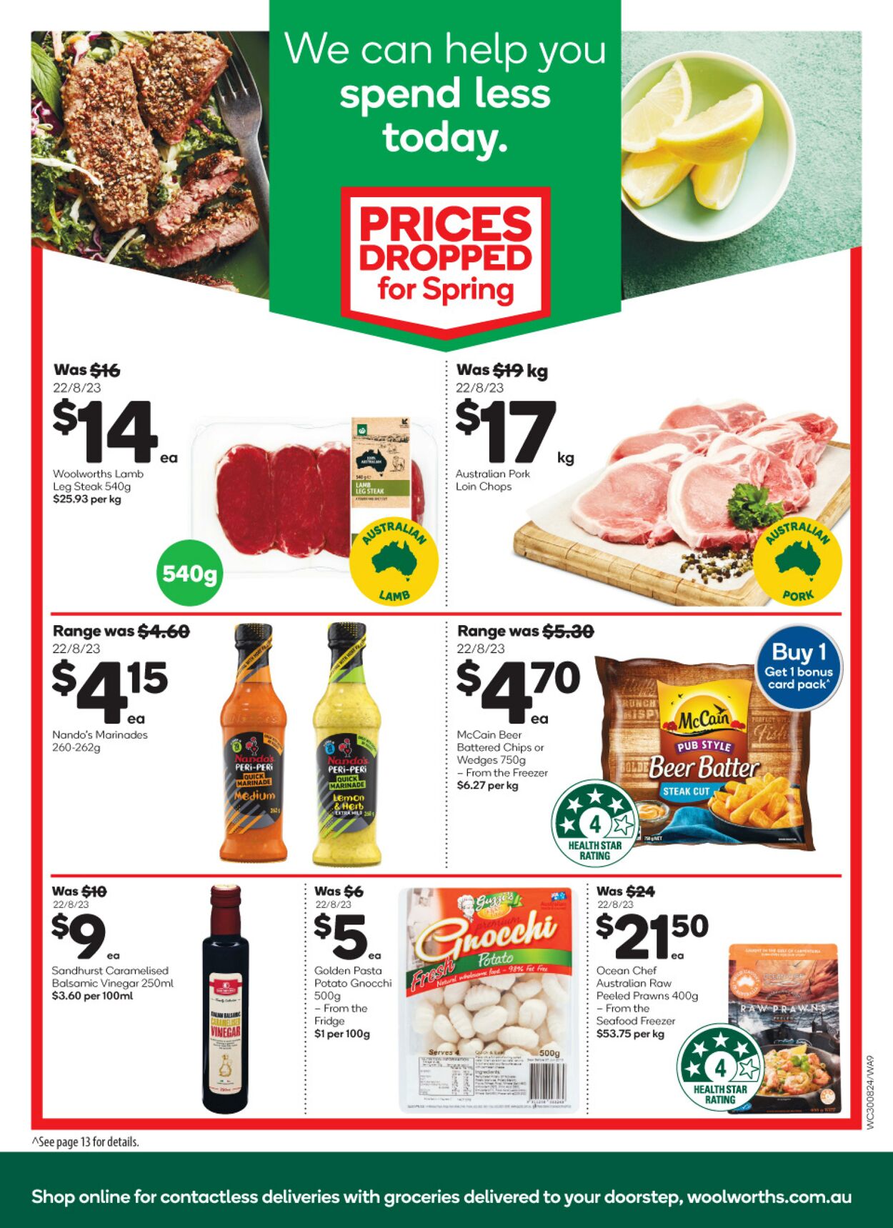 Catalogue Woolworths 30.08.2023 - 05.09.2023