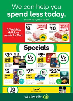 Catalogue Woolworths 30.08.2023 - 05.09.2023