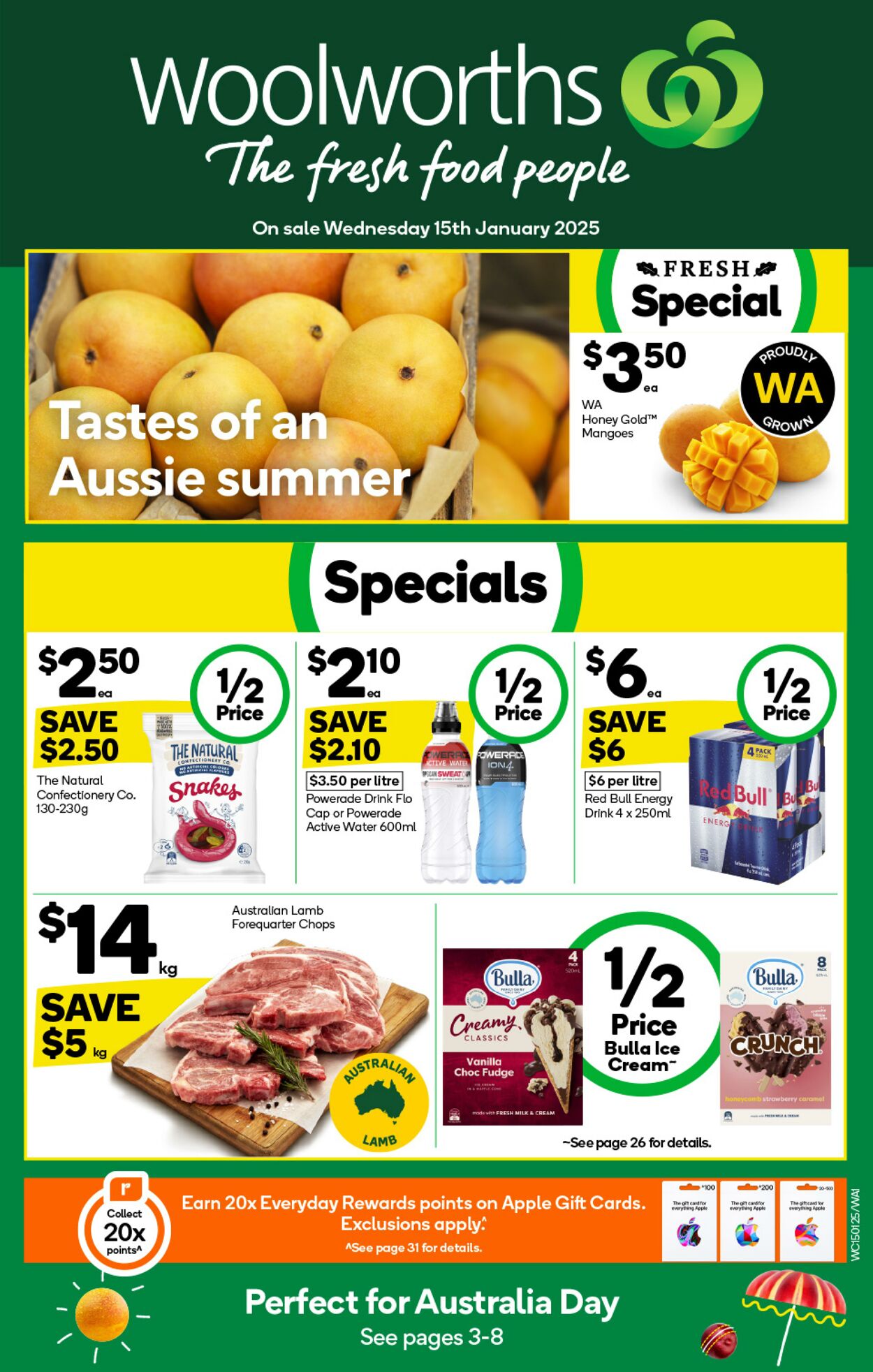 Catalogue Woolworths 15.01.2025 - 21.01.2025