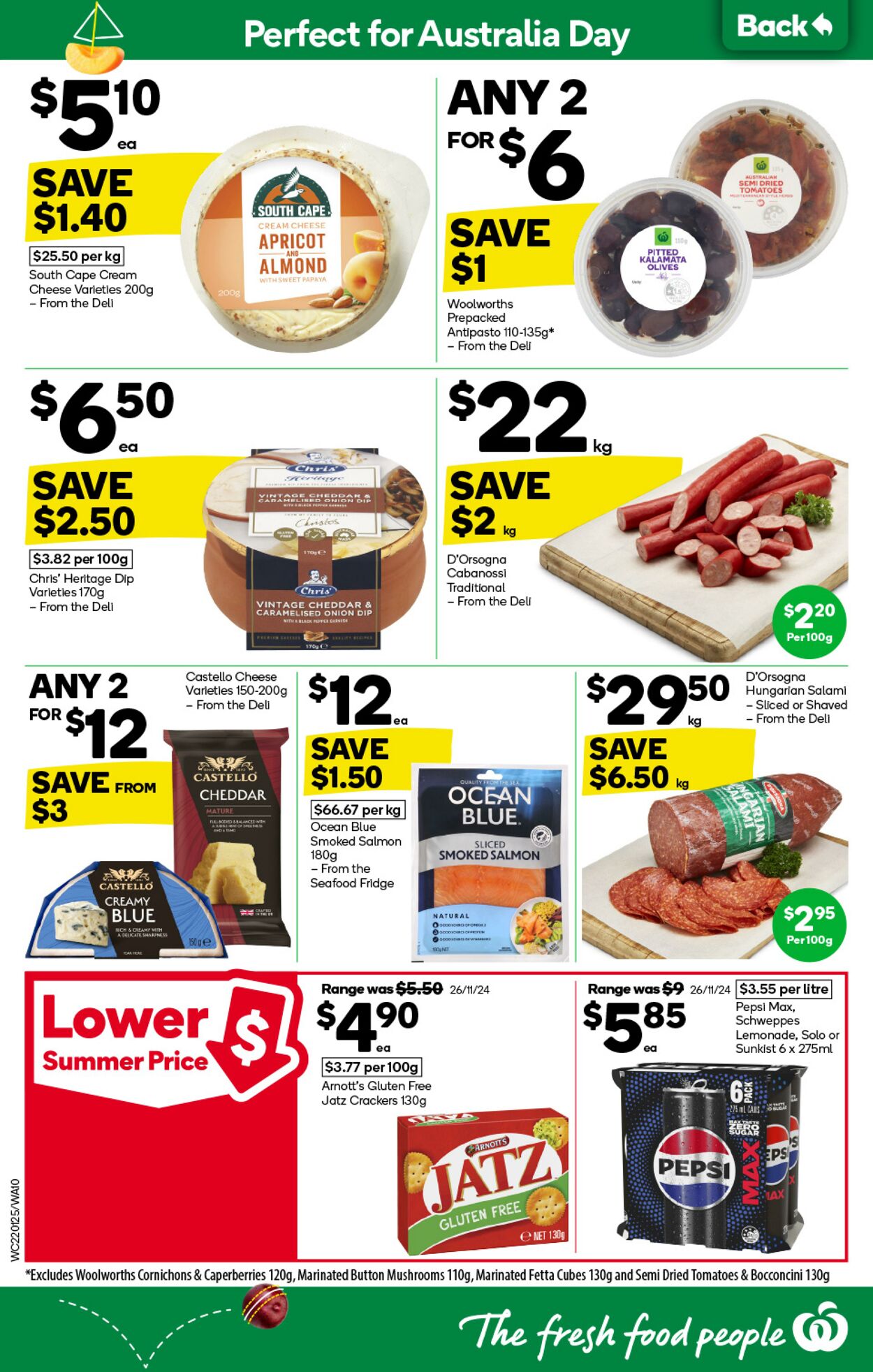 Catalogue Woolworths 22.01.2025 - 28.01.2025