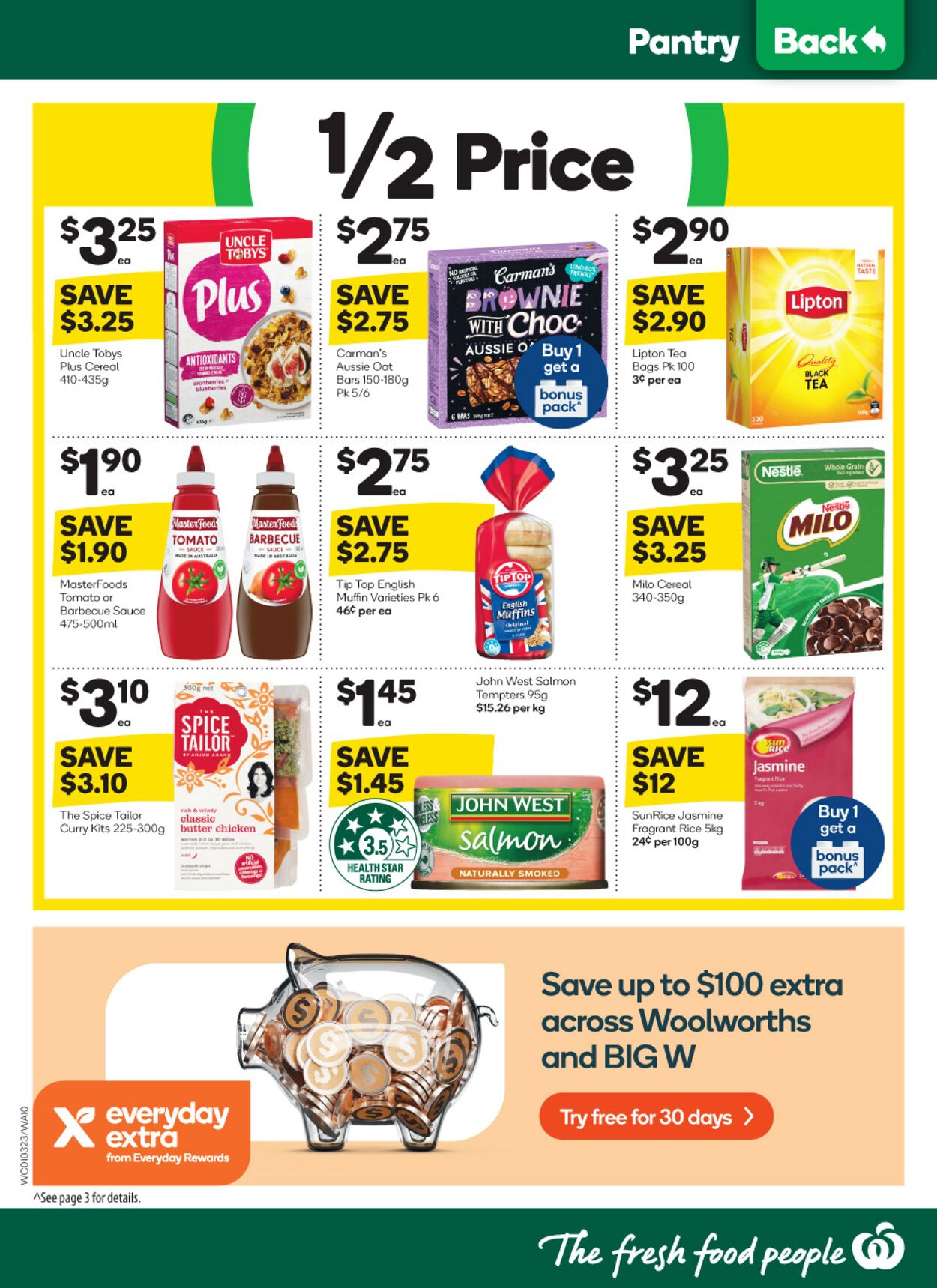 Catalogue Woolworths 01.03.2023 - 07.03.2023