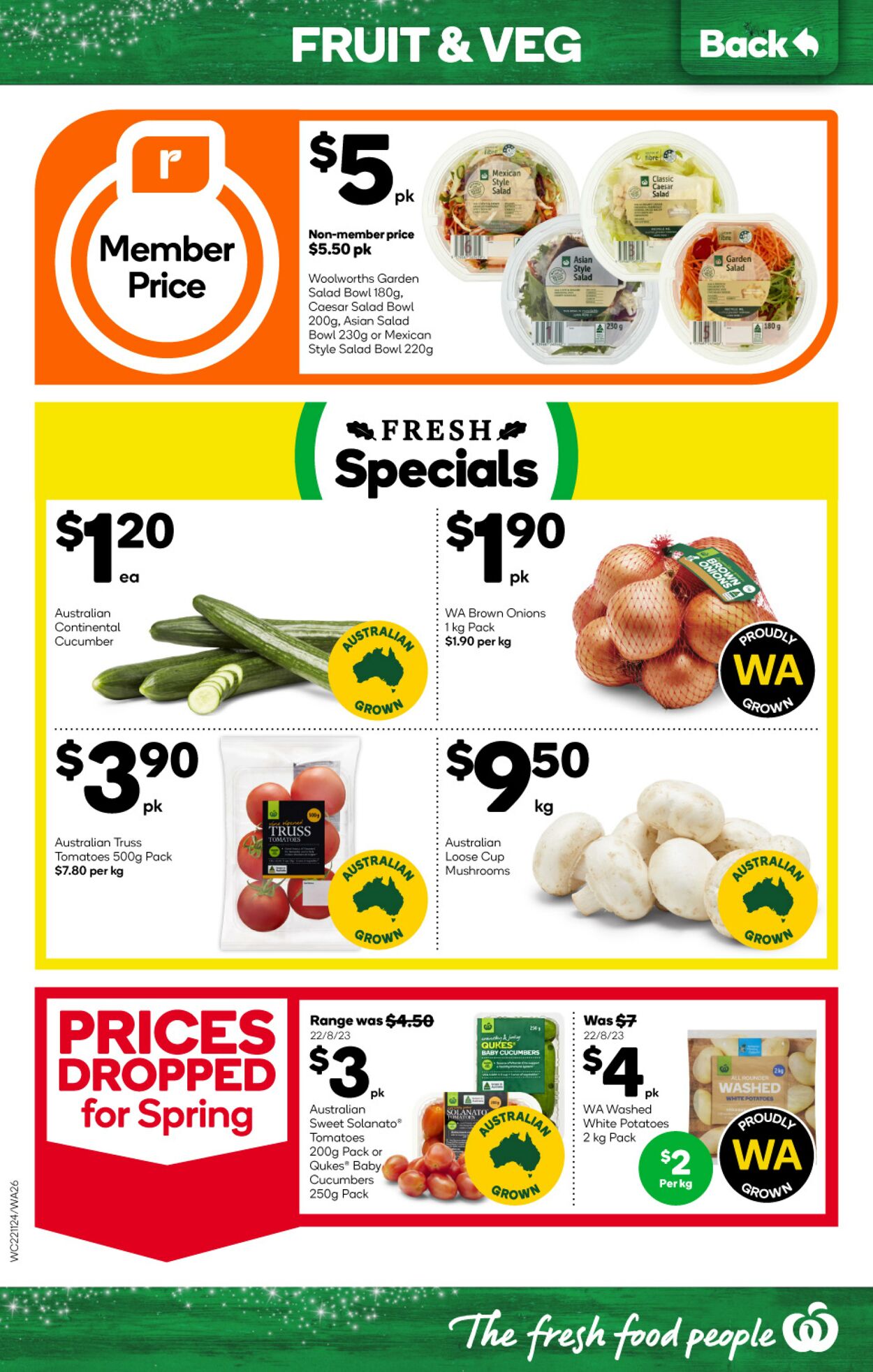 Catalogue Woolworths 22.11.2023 - 28.11.2023