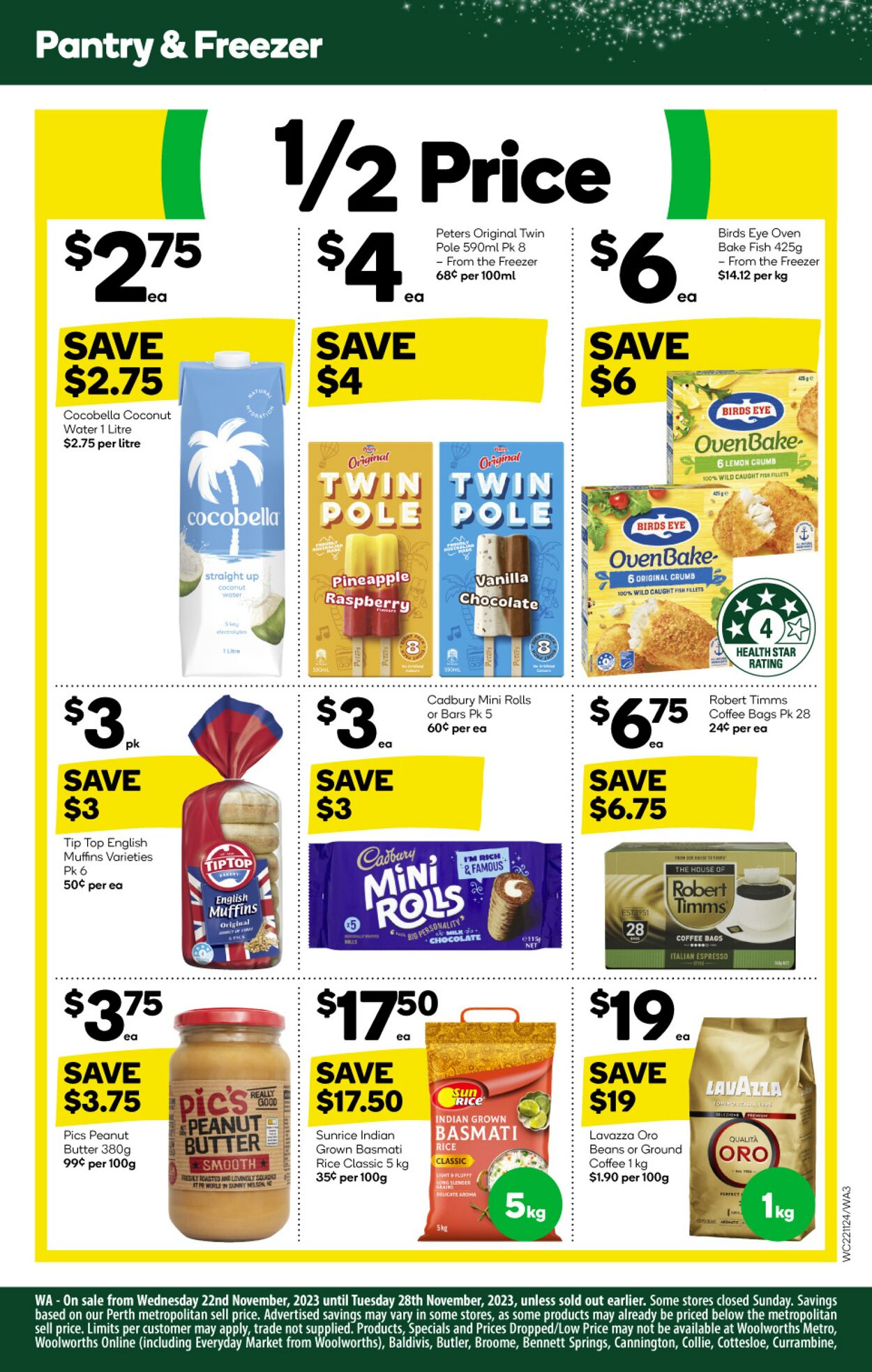 Catalogue Woolworths 22.11.2023 - 28.11.2023