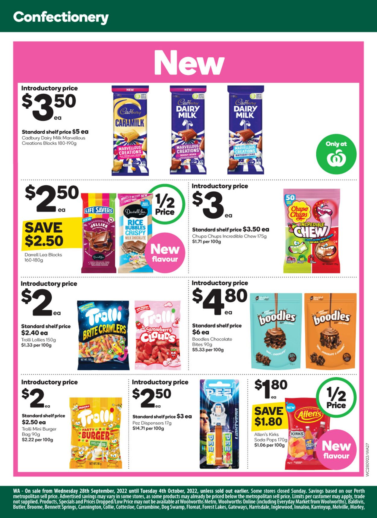 Catalogue Woolworths 28.09.2022 - 04.10.2022